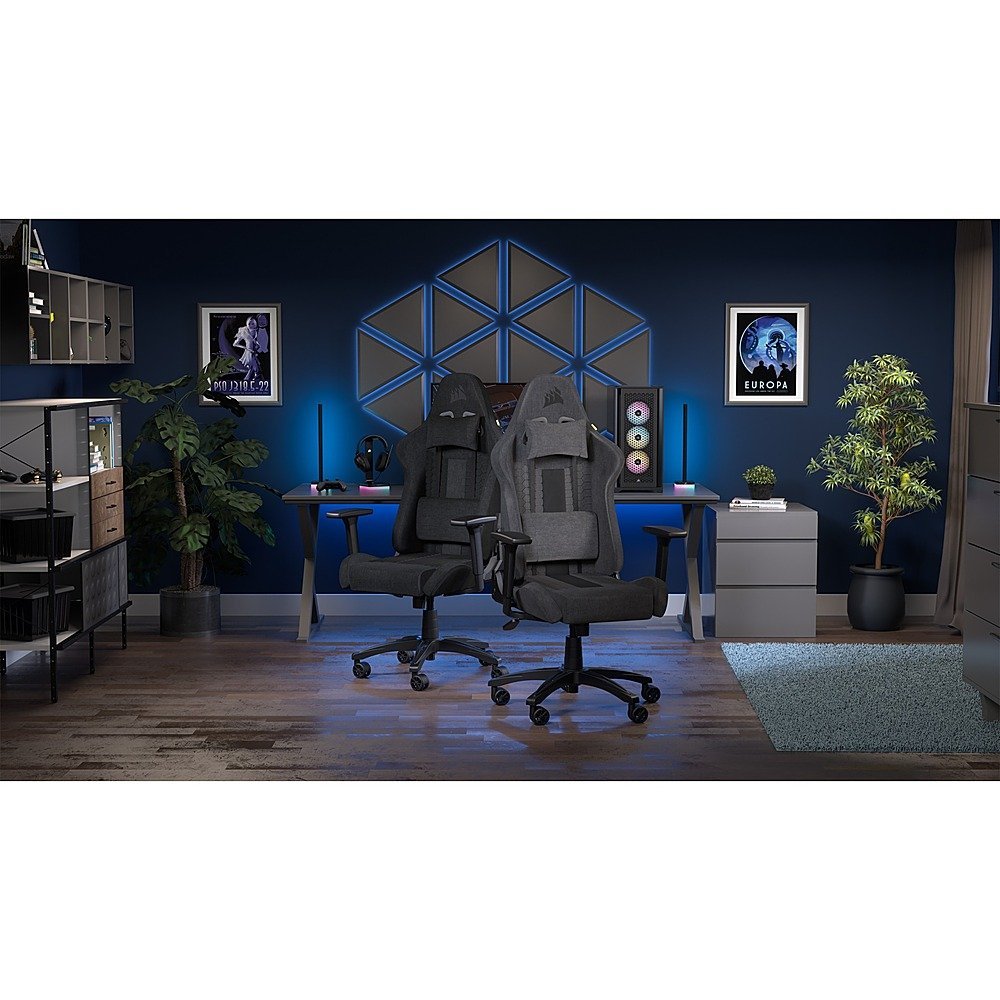 CORSAIR - TC100 Fabric Gaming Chair - Black