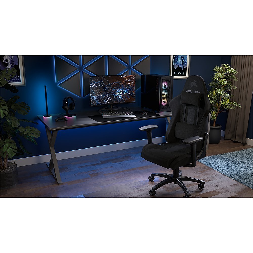CORSAIR - TC100 Fabric Gaming Chair - Black