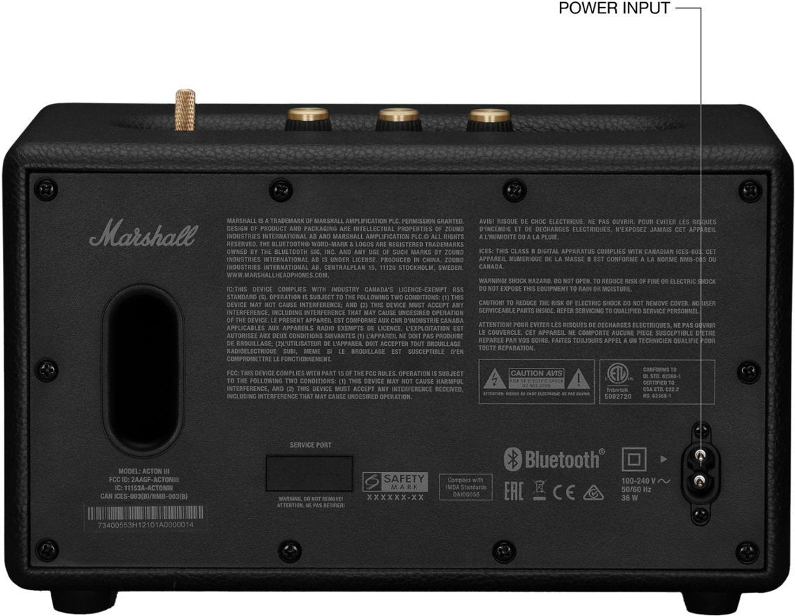 Marshall - Acton III Bluetooth Speaker - Black