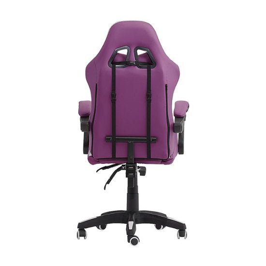 CorLiving Ravagers Gaming Chair - Purple and White