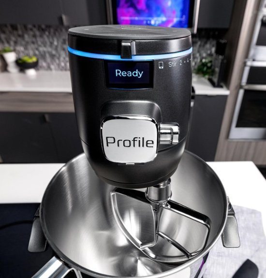GE Profile - 7 Quart Bowl- Smart Stand Mixer with Auto Sense - Carbon Black