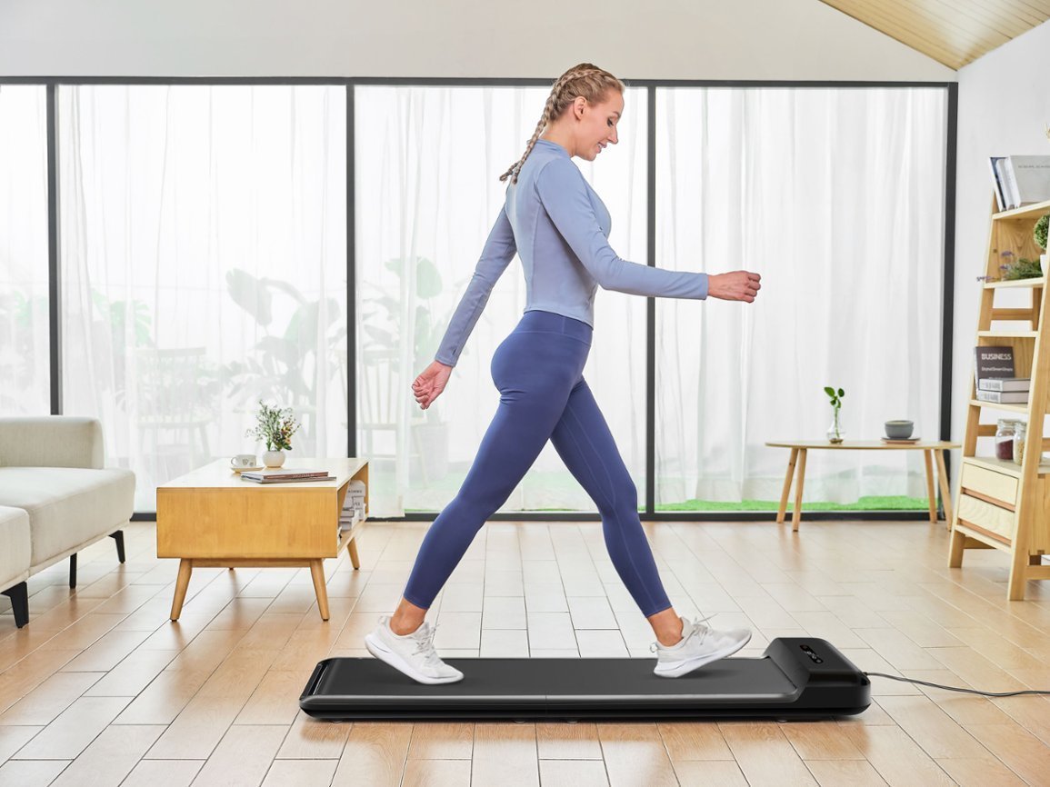 WalkingPad - C2 Under Desk Treadmill Double Fold Walking Pad - Black