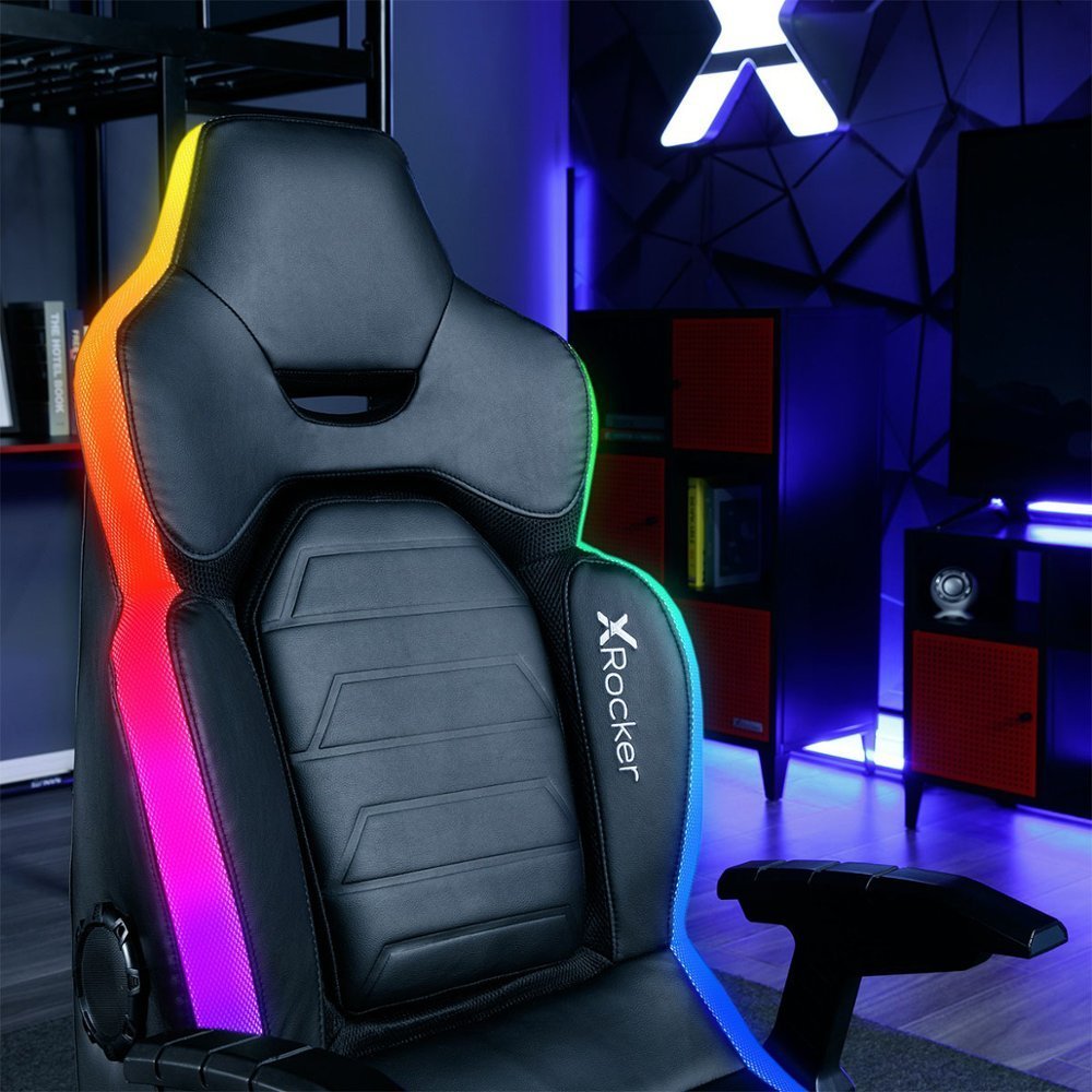 X Rocker - Evo Elite 4.1 Gaming Chair with Built-in Audio Surround Sound System - Black