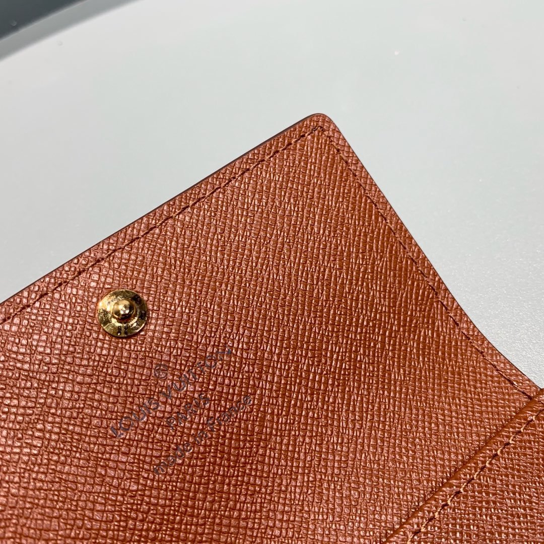 Louis Vuitton Monogram Wallet 10cm Brown