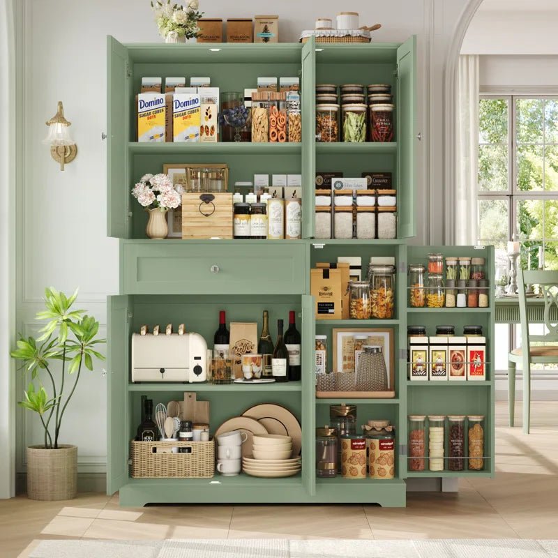 68.1'' Kitchen Pantry Cabinet with Food Shelves