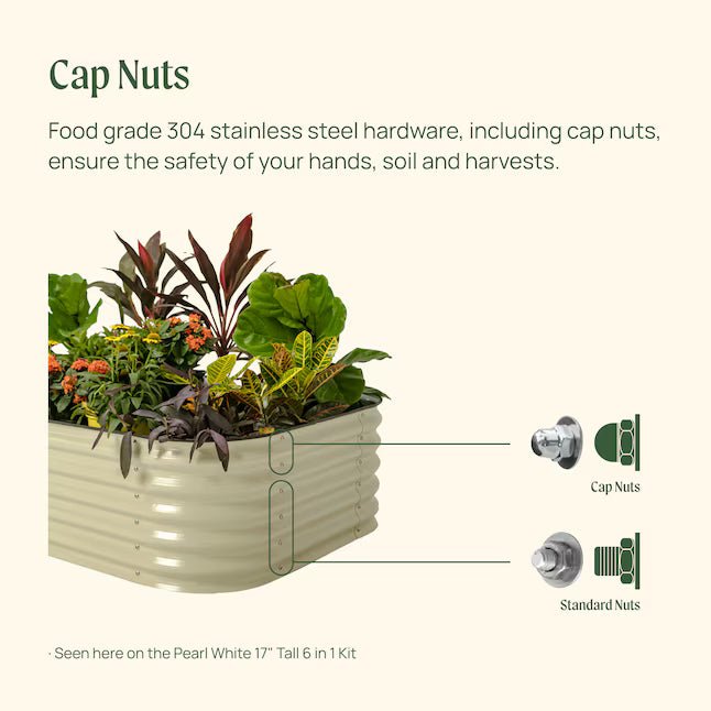 Garden 51-cu ft 66-in W x 102-in L x 17-in H Olive Green Raised Garden Bed