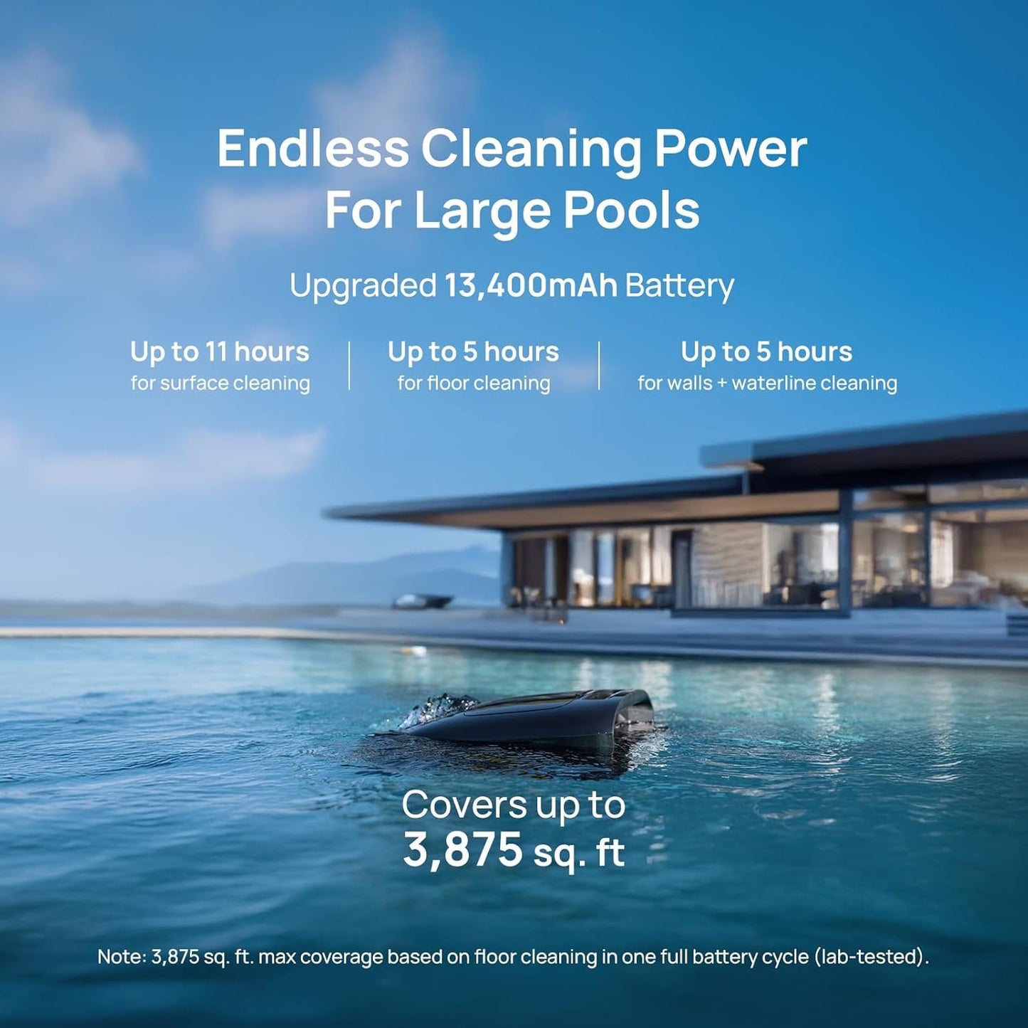 Beatbot AquaSense 2 Pro Robotic Pool Cleaner – 5-in-1 Cordless Skimmer &amp; Clarifier, App-Controlled, Smart Parking, Up to 3,875 Sq. Ft. – Obsidian