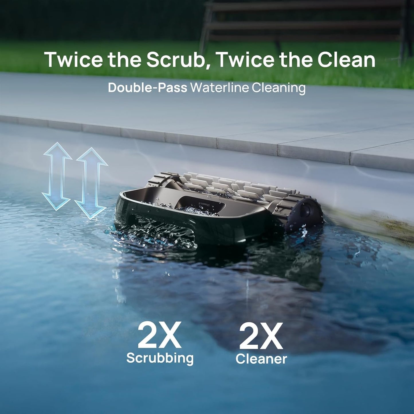 Beatbot AquaSense 2 Pro Robotic Pool Cleaner – 5-in-1 Cordless Skimmer &amp; Clarifier, App-Controlled, Smart Parking, Up to 3,875 Sq. Ft. – Obsidian