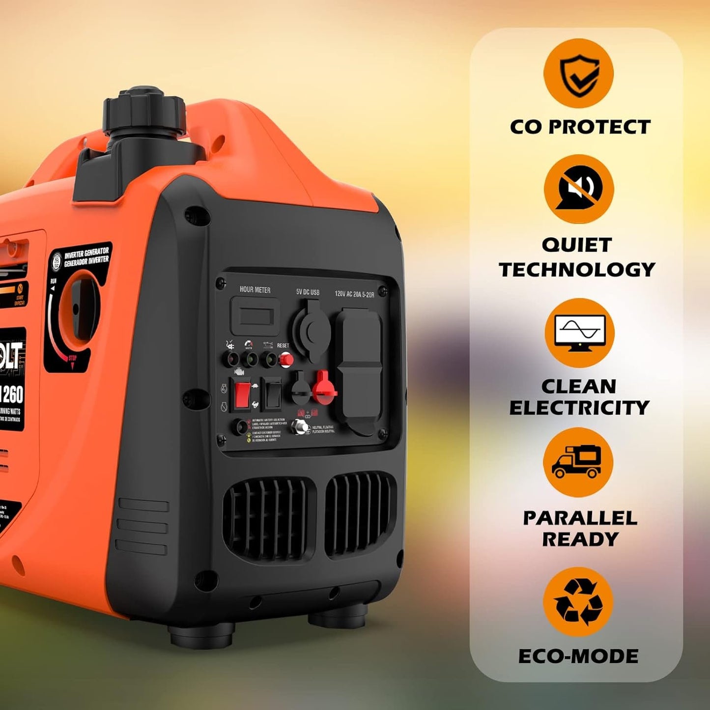 AIVOLT 8000W Dual Fuel Portable Inverter Generator Gas Propane Electric Start 50 State Approved