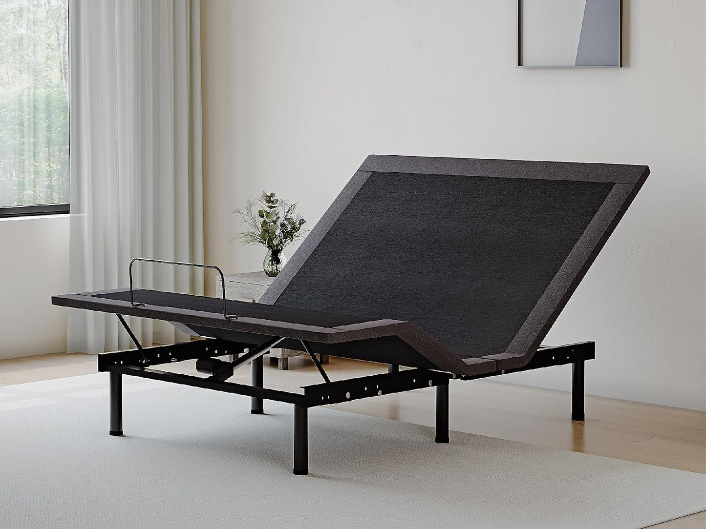 Dyonery Twin XL Adjustable Bed Base Frame with Wireless Remote + 12 Inch Twin XL Gel Memory Foam Mattress Bed in a Box, Head and Foot Incline, Zero Gravity, Fiberglass Free, 80" × 38"
