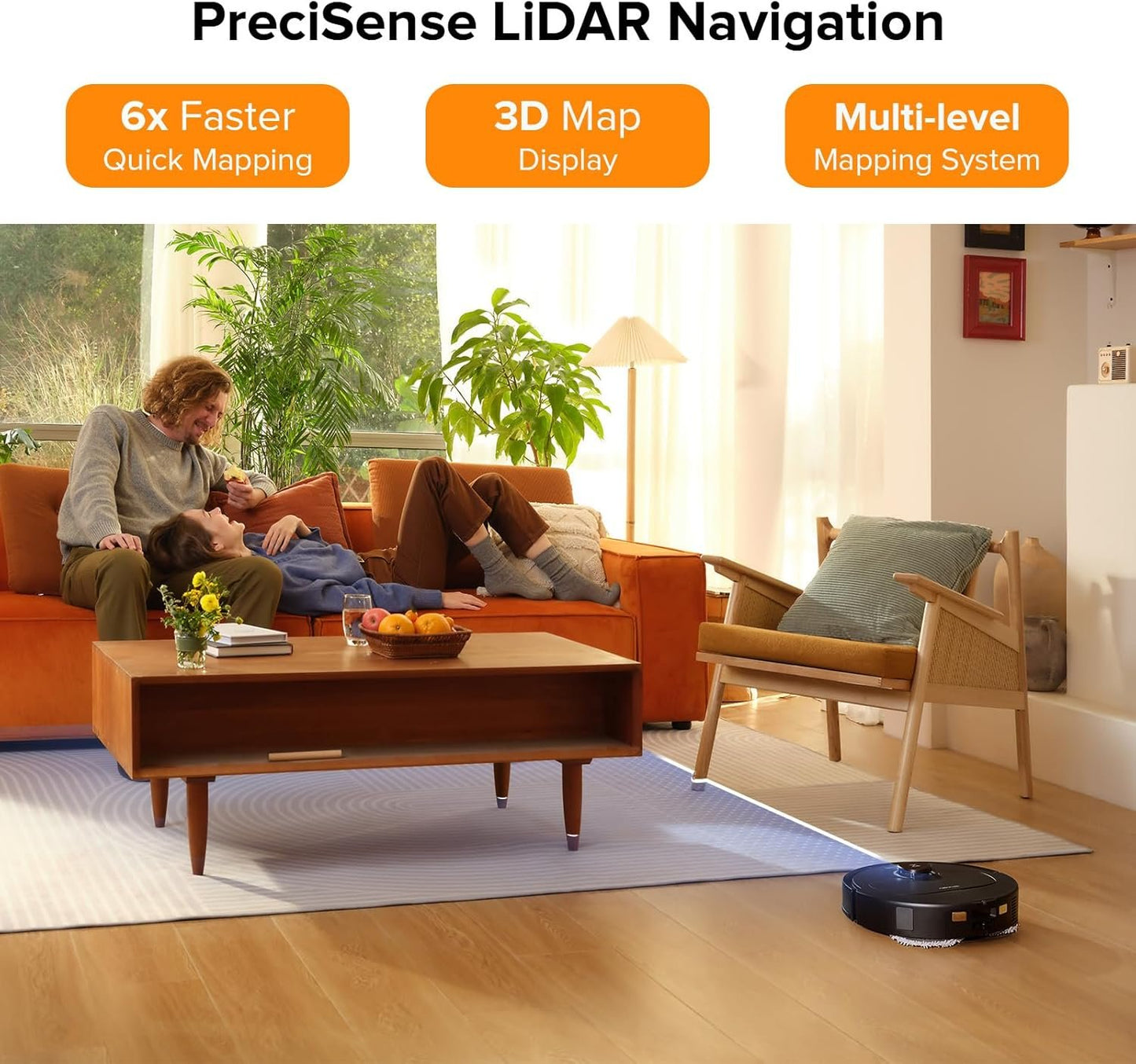 roborock Qrevo S5V Robot Vacuum and Mop, FlexiArm Edge Mopping, 12,000Pa Suction, Dual Zero-Tangle System, Smart Obstacle Avoidance, 10mm Mop Lifting, Auto Mop Washing&amp;Drying, Self-Emptying&amp;Refilling