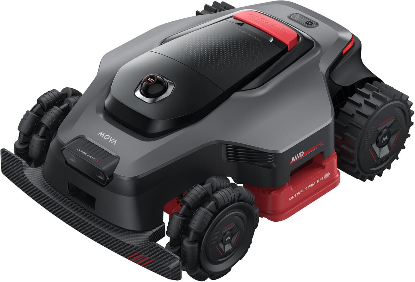 MOVA LiDAX Ultra 1000 Robot Lawn Mower Wire Free with Garage for 1/4 Acre, RTK-Free+360° 3D LiDAR+AI Vision Mapping, Zero-Edge Cutting, Cutting Height 1.2"-3.9", 45% Slope, 150 Managed Zones Dual Maps