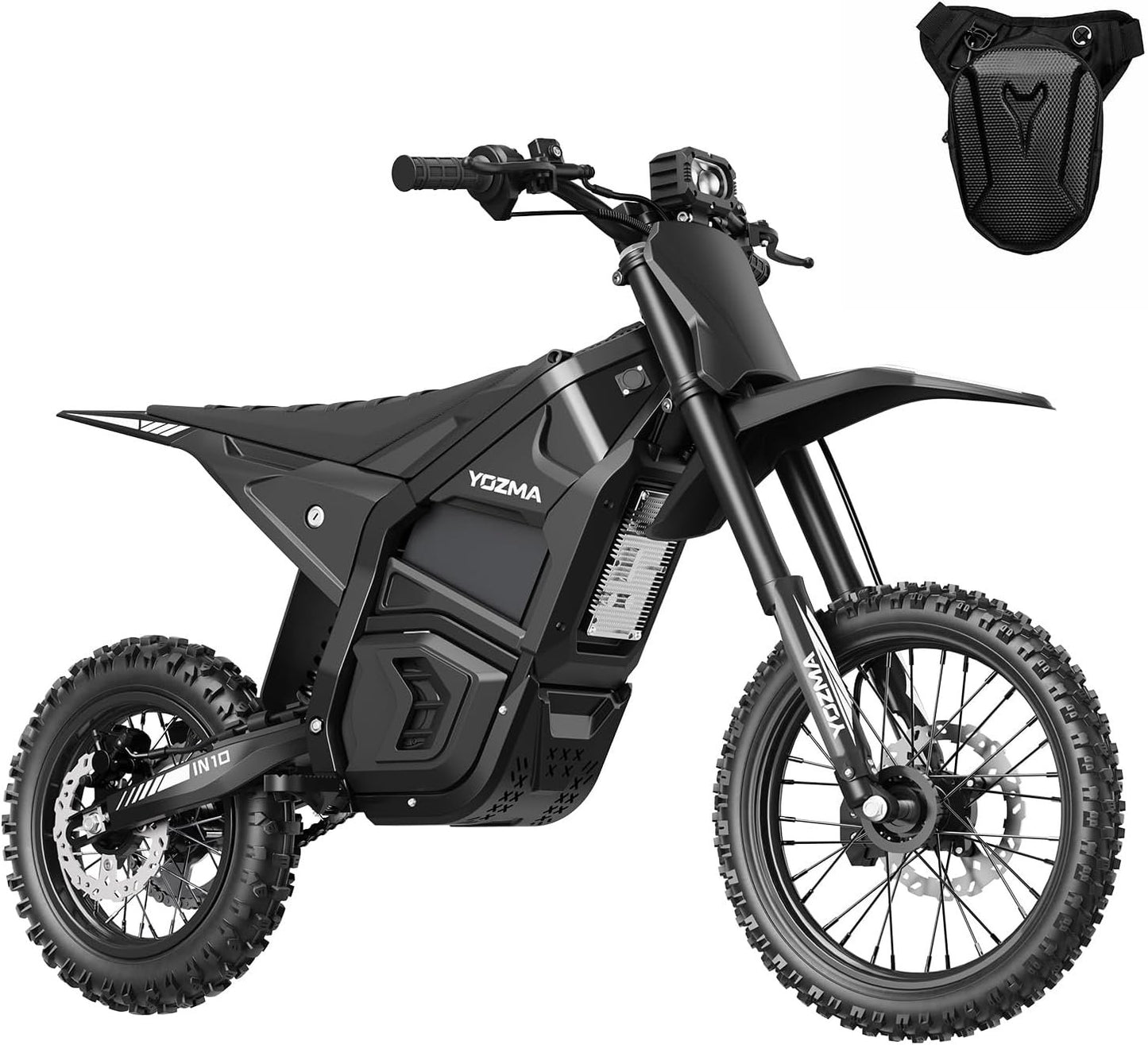 Yozma IN10 Electric Dirt Bike, 2600W 40MPH Electric-Motorcycle with 48V/23AH Battery Ebike, Full Hydraulic Brakes and Suspensions Mountain Off-Road E Dirt Bike, for Teens &amp; Adults