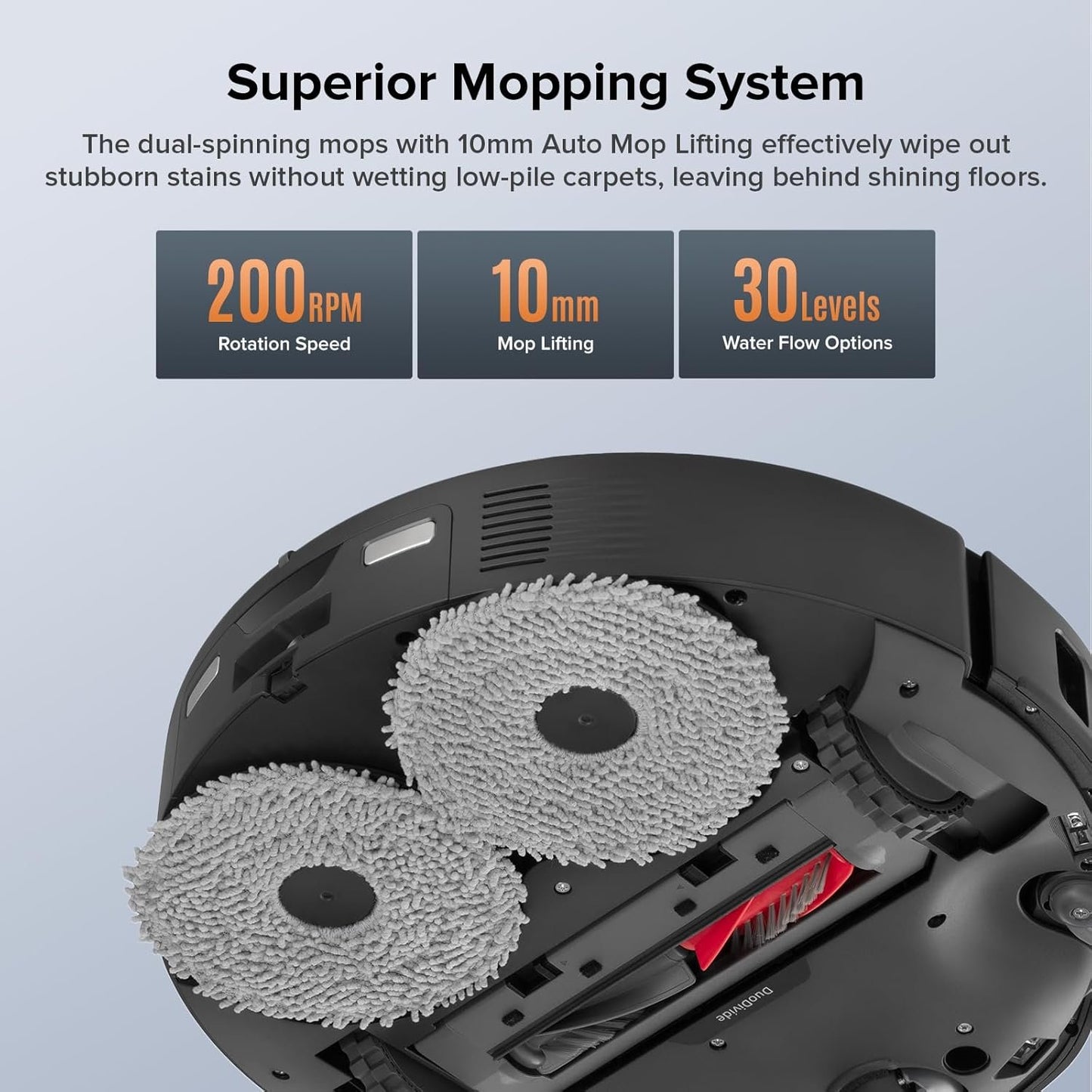 Roborock Qrevo Edge S5A Robot Vacuum and Mop, 18,500Pa, Zero-Tangling, DuoDivide Main Brush, FlexiArm Side Brush, Hot Water Mop Washing &amp; Self-Cleaning, Warm Air Drying, Self-Emptying, Black