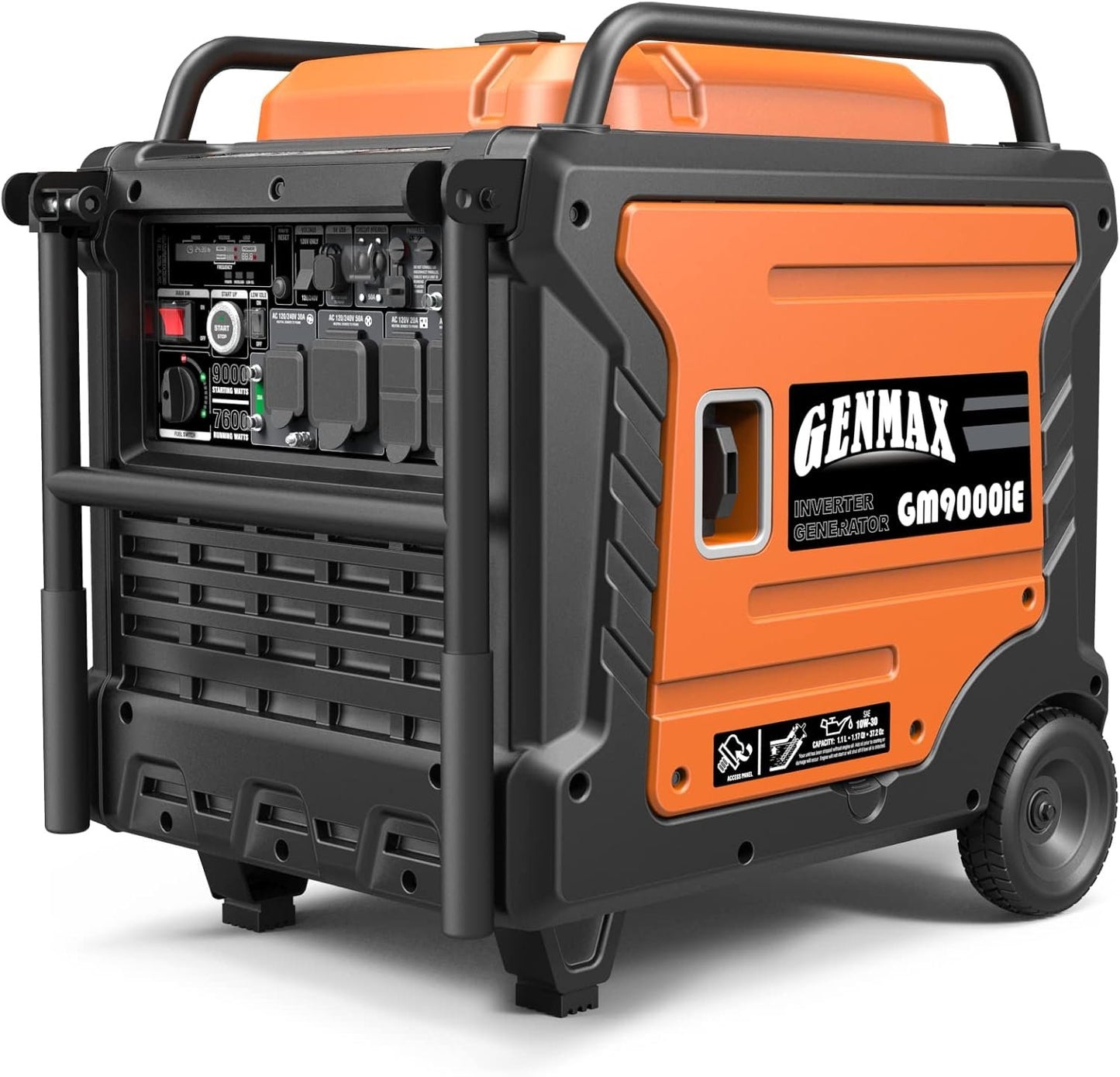 GENMAX Portable Generator EPA Compliant Eco-Mode Lightweight for Home Backup and Camping