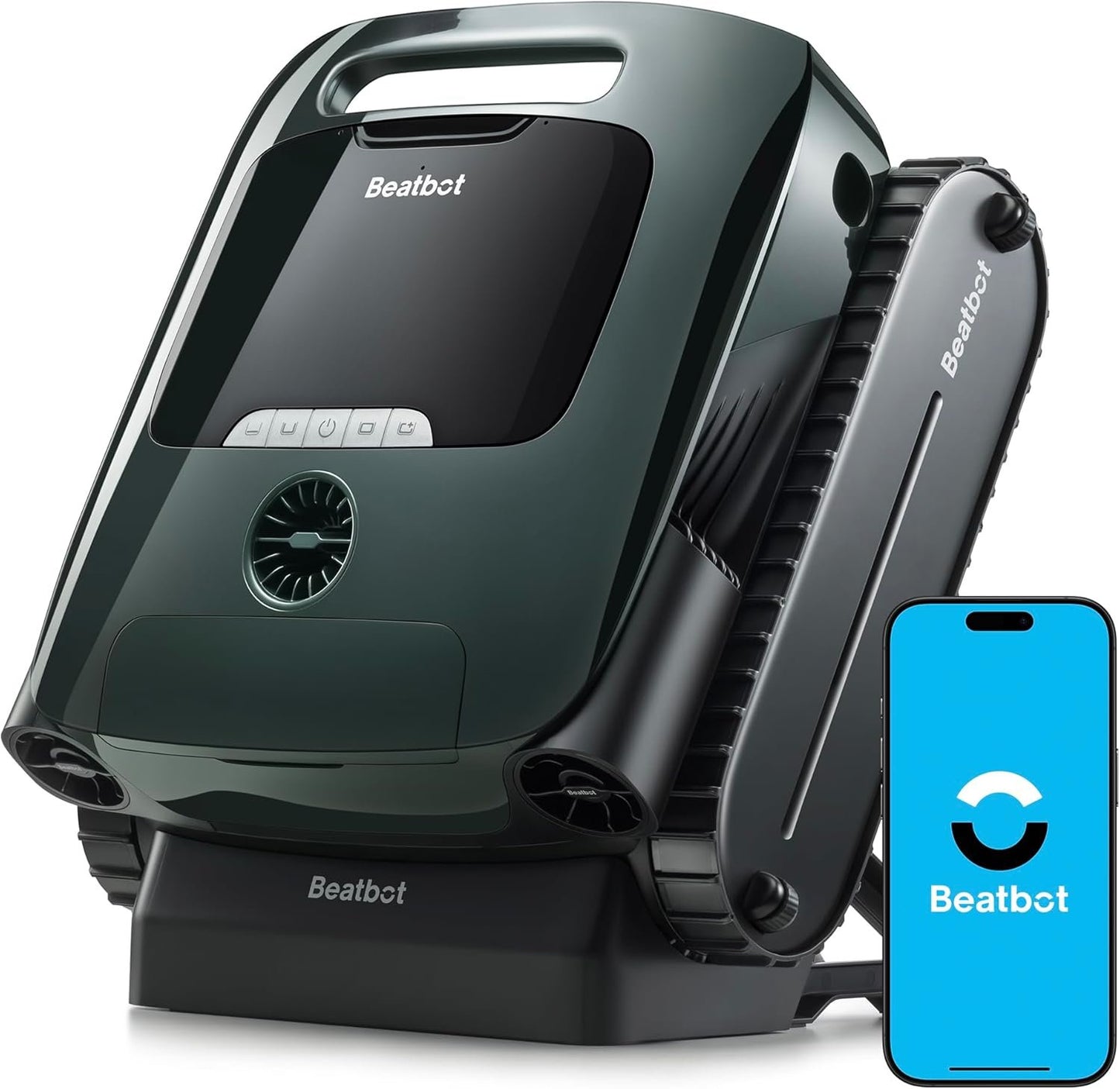 Beatbot AquaSense 2 Pro Robotic Pool Cleaner – 5-in-1 Cordless Skimmer &amp; Clarifier, App-Controlled, Smart Parking, Up to 3,875 Sq. Ft. – Obsidian