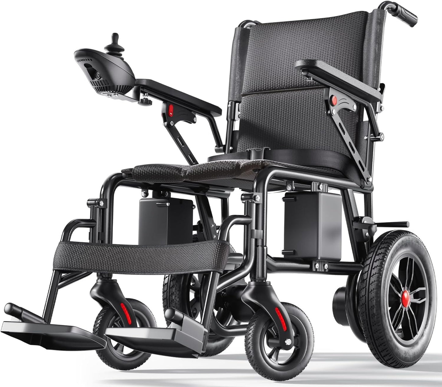 Electric Wheelchairs for Adults, Lightweight Electric Wheelchair, Foldable Travel Motorized Wheelchairs for Seniors, Folding Portable Mobility Scooter, Compact Fold Power Wheelchair