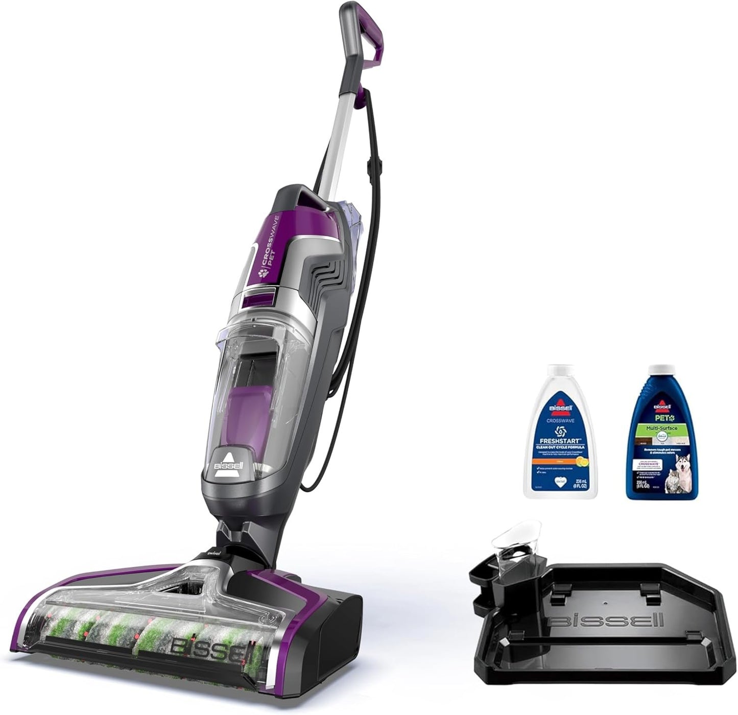 Bissell Crosswave Turbo Vacuum Mop All in One Wet and Dry Vac Combo Hard Floor & Area Rug Cleaner, 3888A