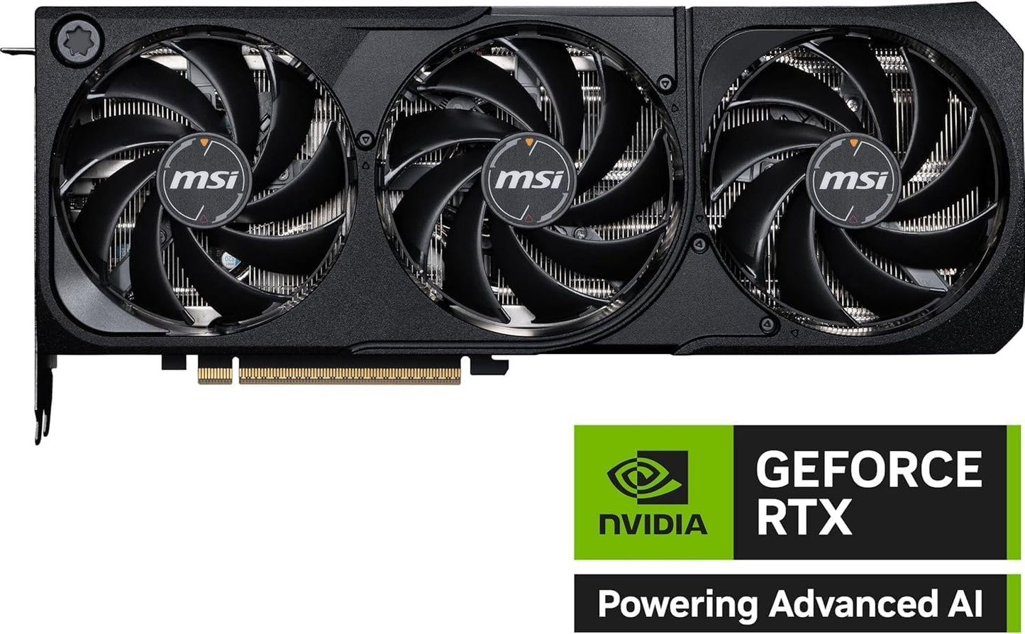 msi Gaming RTX 5080 16G Ventus 3X OC Black Graphics Card (16GB GDDR7, 256-bit, Extreme Clock 2640 MHz, DisplayPort x 3 2.1a, HDMI 2.1b, NVIDIA Blackwell Architecture)