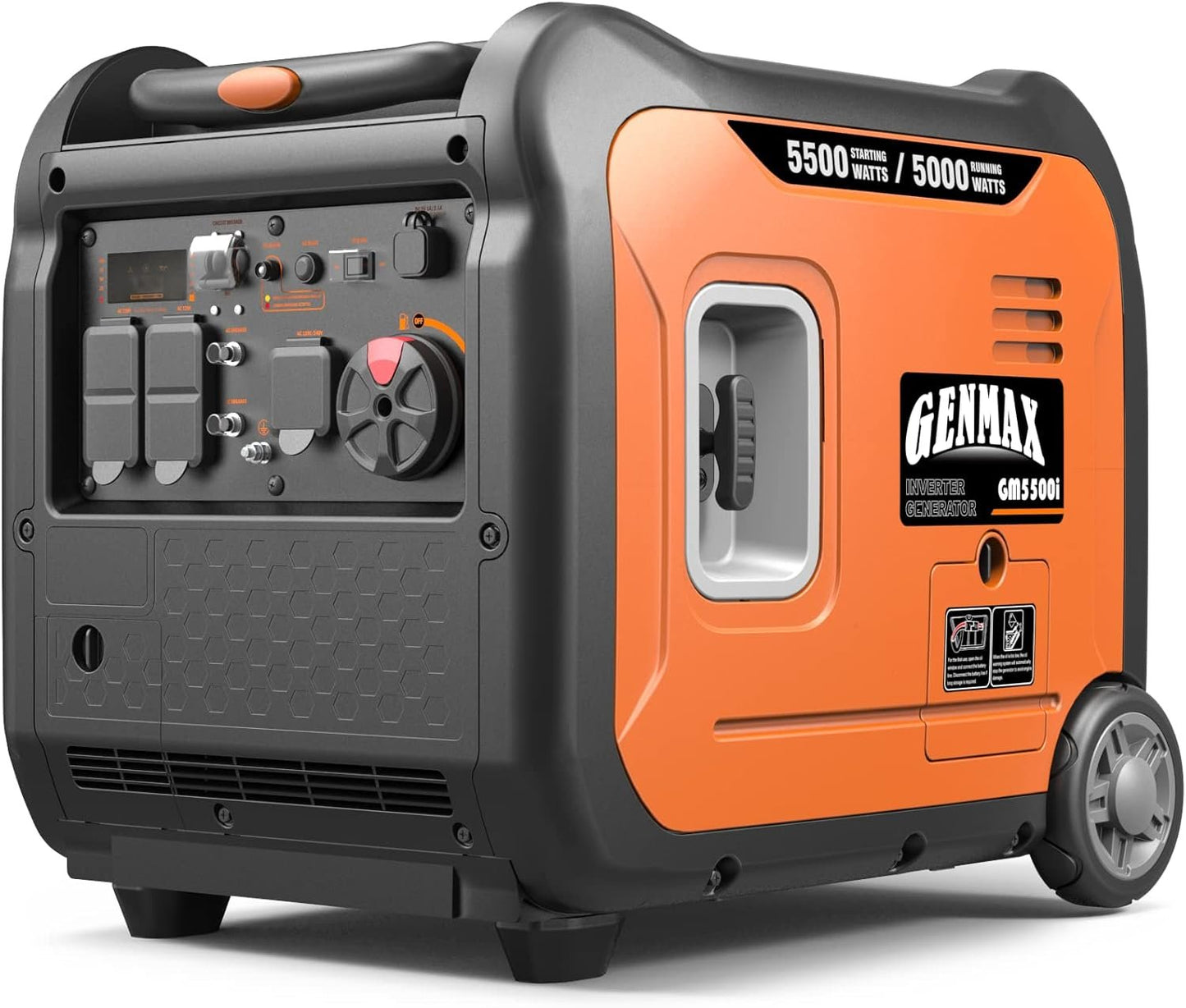 GENMAX Portable Generator EPA Compliant Eco-Mode Lightweight for Home Backup and Camping