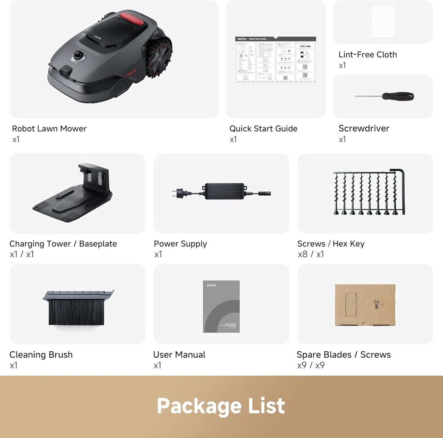 MOVA LiDAX Ultra 1000 Robot Lawn Mower Wire Free for 1/4 Acre, RTK-Free+360° 3D LiDAR+AI Vision Auto Mapping, Zero-Edge Cutting, Cutting Height 1.2"-3.9", 45% Slope, Up to 150 Managed Zones Dual Maps