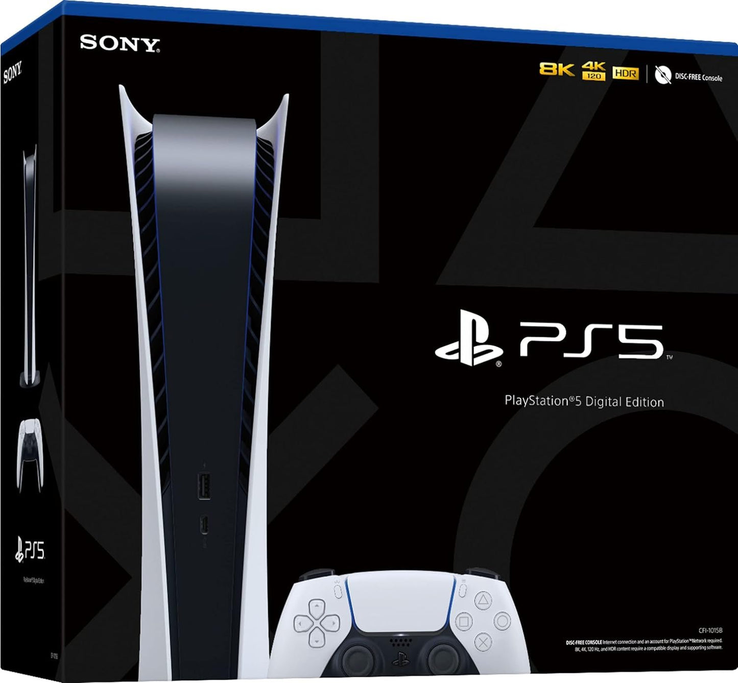 Sony PlayStation 5 PS5 Disc Version Gaming Console, 4K Blu-ray Player, 16GB GDDR6 Memory, Ultra-High Speed 825GB SSD, WiFi 6, Bluetooth 5.1, 120Hz 8K Output