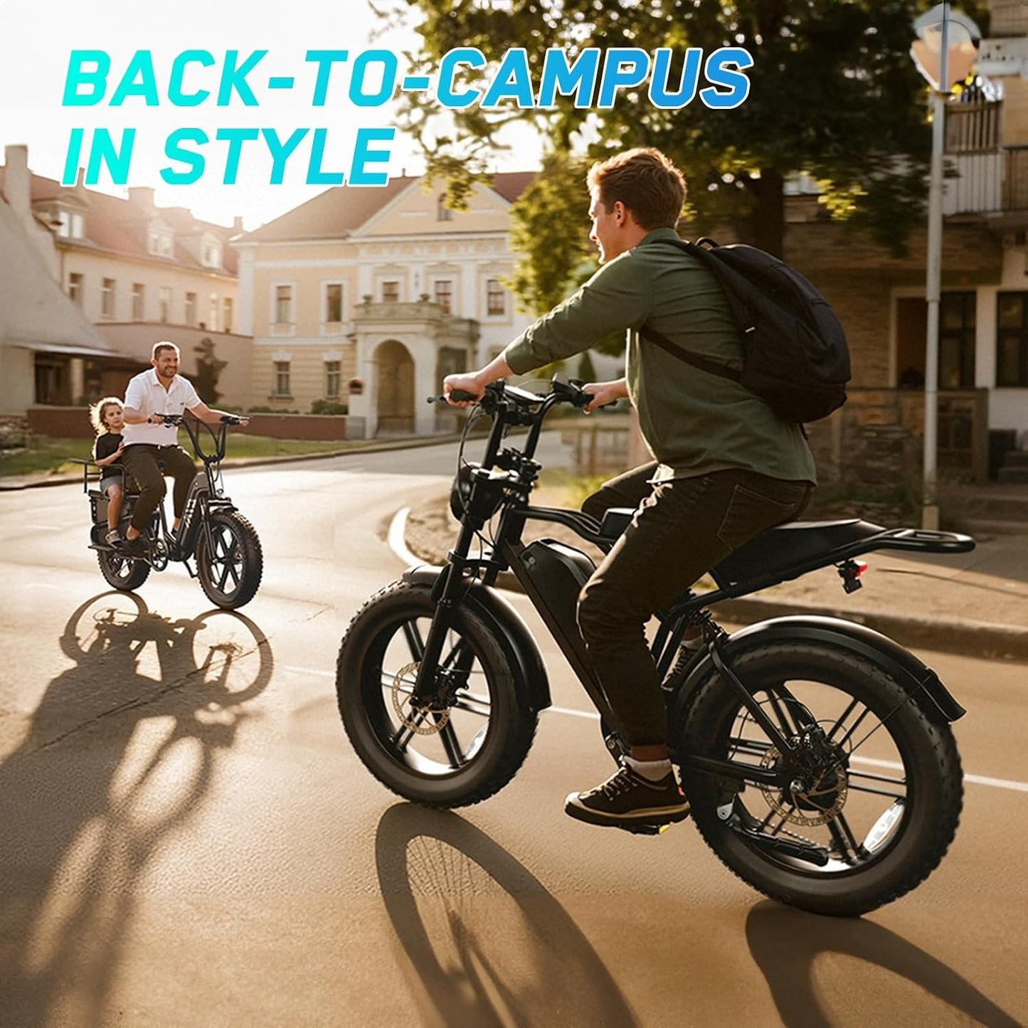 TST Electric Bike for Adults, 1500W Peak Motor 60 Miles Fat Tire Ebike with 48V 15Ah Removable Battery 20" Fat Tire Electric Bike, Full Suspension and 7-Speed