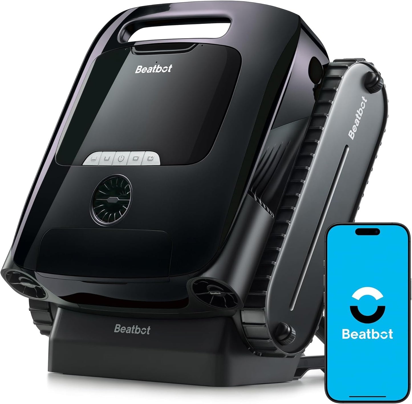 Beatbot AquaSense 2 Pro Robotic Pool Cleaner – 5-in-1 Cordless Skimmer &amp; Clarifier, App-Controlled, Smart Parking, Up to 3,875 Sq. Ft. – Obsidian