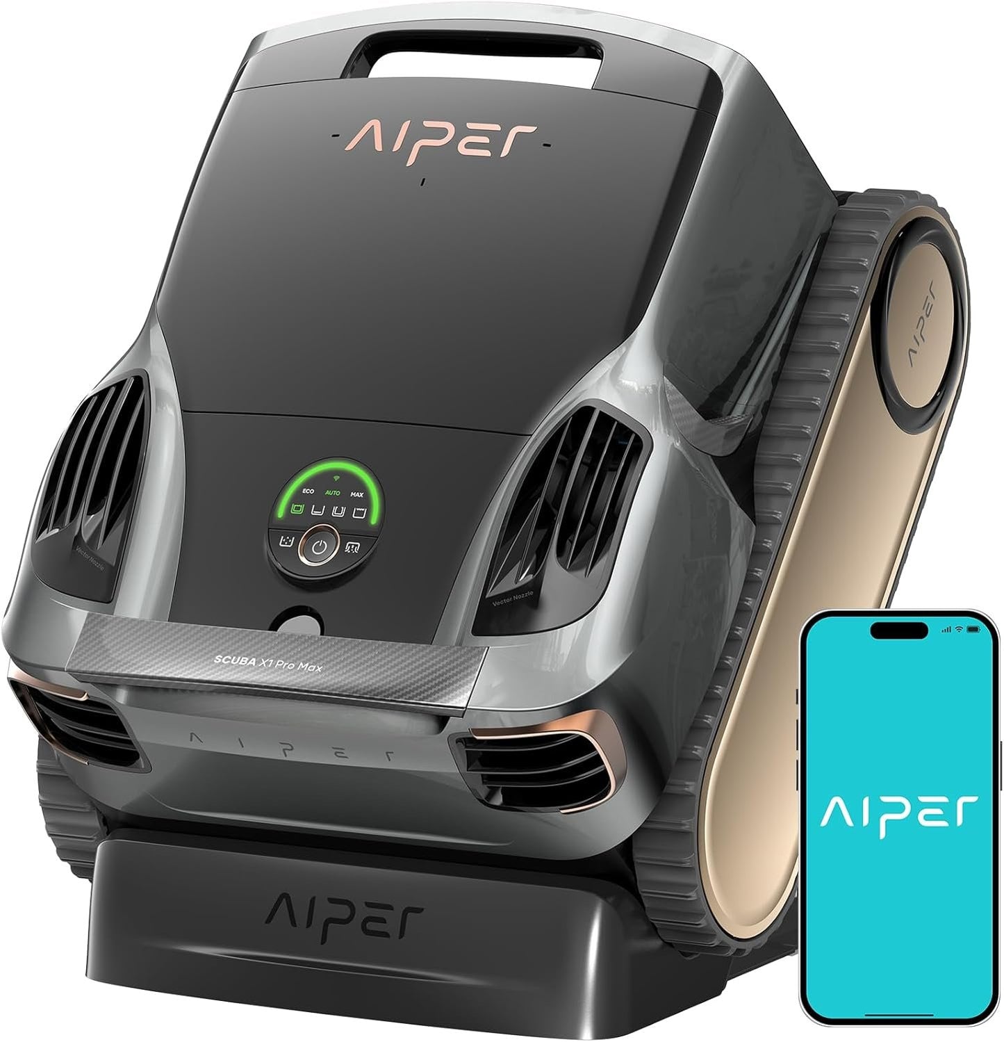 Aiper Scuba X1 Pro Max Robotic Pool Cleaner – 8500 GPH for Inground Pools