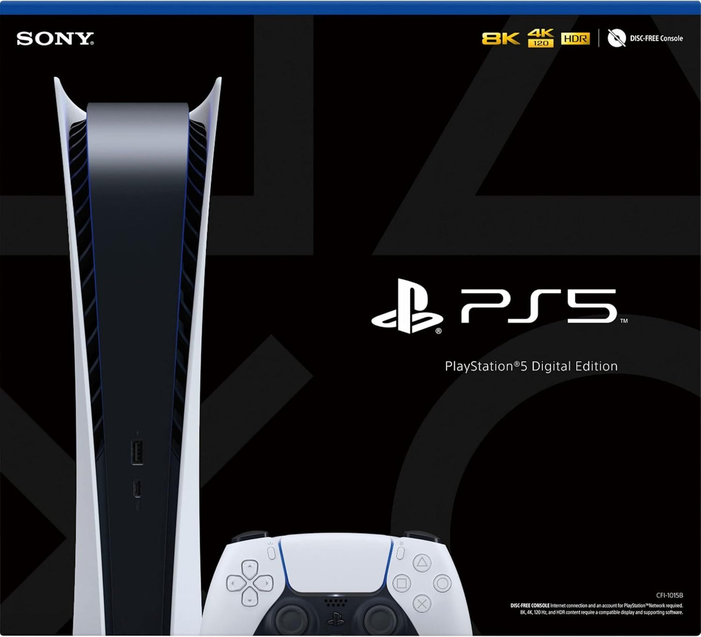 Sony PlayStation 5 PS5 Disc Version Gaming Console, 4K Blu-ray Player, 16GB GDDR6 Memory, Ultra-High Speed 825GB SSD, WiFi 6, Bluetooth 5.1, 120Hz 8K Output