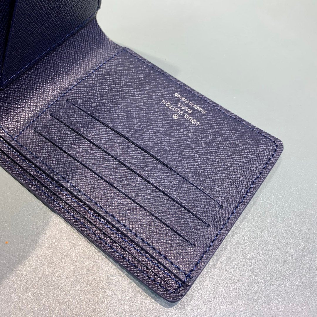 Louis Vuitton Monogram Wallet 12cm Blue