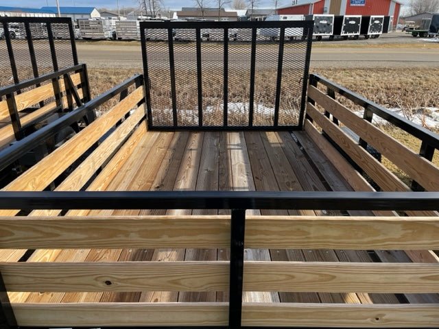 7×10 Heavy-Duty Utility Trailer – Single Axle with Wood Floor &amp; LED Lights