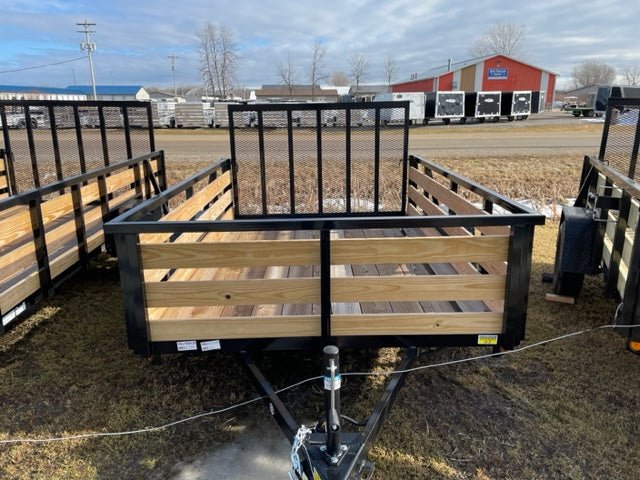 7×10 Heavy-Duty Utility Trailer – Single Axle with Wood Floor &amp; LED Lights