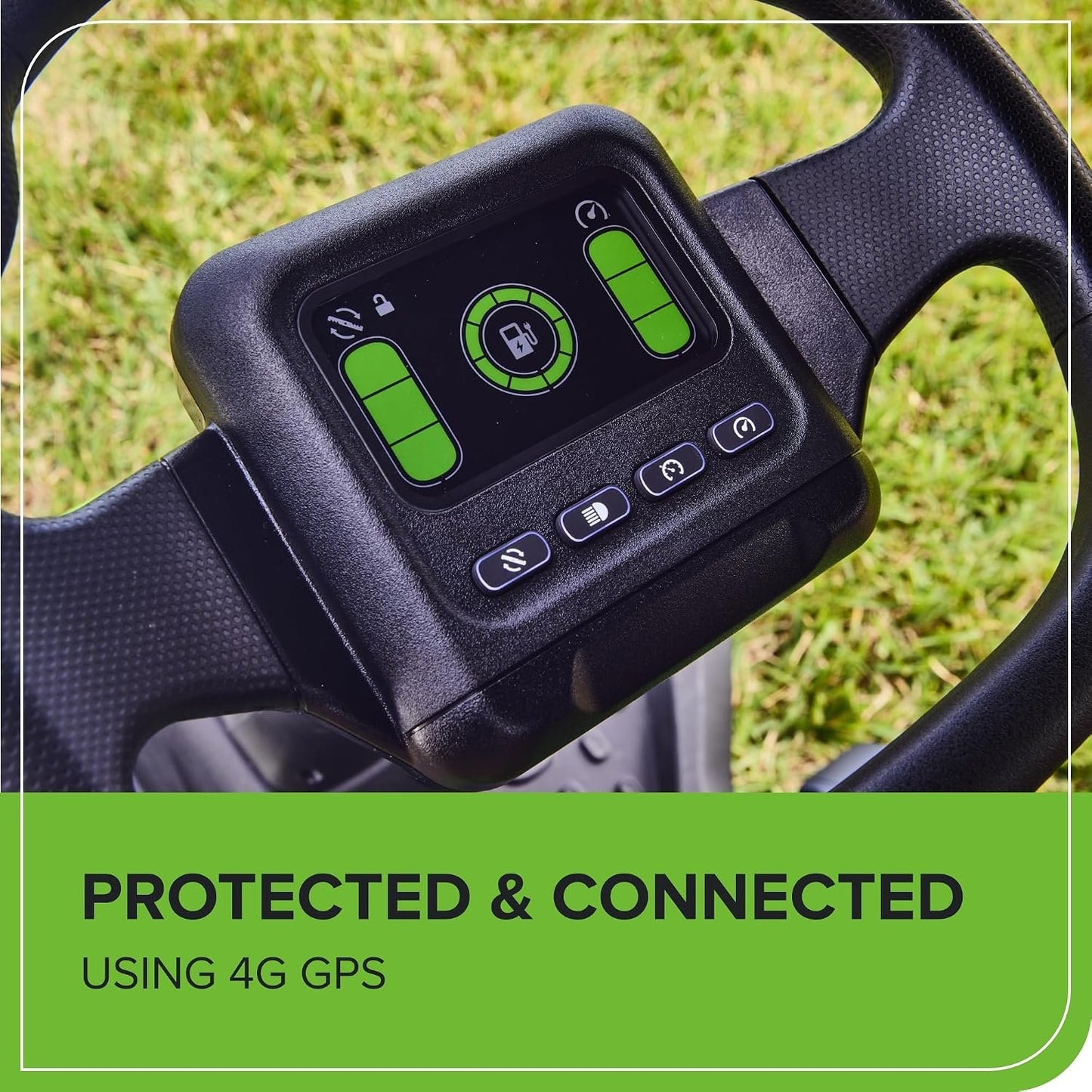 Greenworks 60V 30' Riding Lawn Mower (1.25 Acre, 16 HP Gas Equivalent, 6 MPH, Tow Up to 200 lbs.), (4) 8.0Ah Batteries (1,920 Wh Max) + Turbo Wall Charger