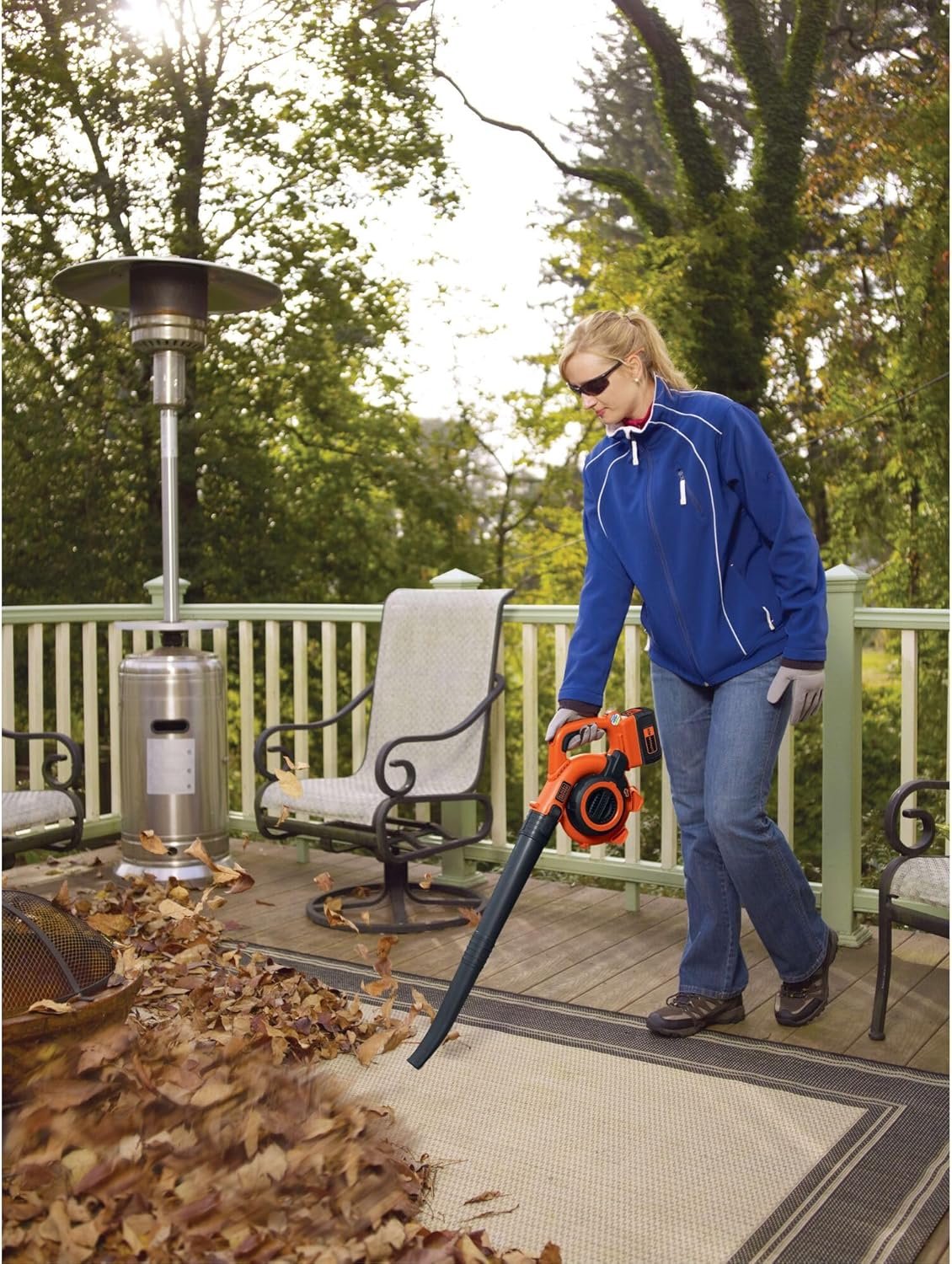BLACK+DECKER 40V Cordless Leaf Blower Vacuum Mulcher Combo Kit Battery Charger LSWV36