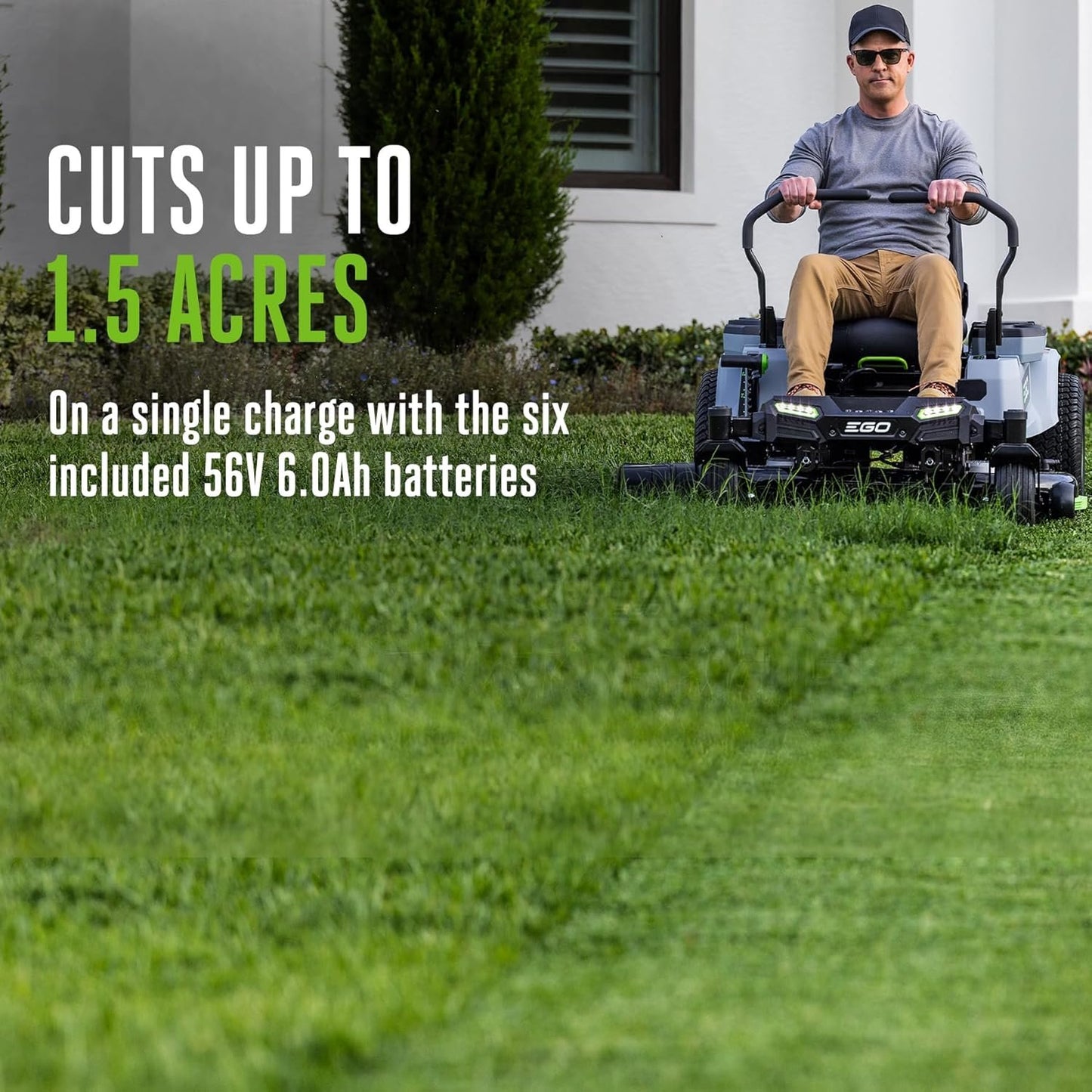 EGO Power+ Z6 Zero Turn Electric Riding Lawn Mower, 42" Deck - ZT4214L