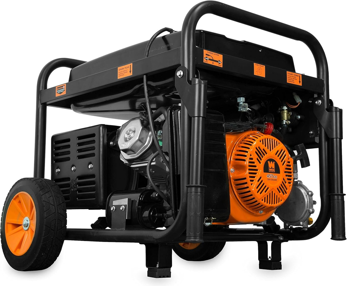 WEN 11000W Dual Fuel Portable Generator 120V/240V Electric Start Wheel Kit DF1100T