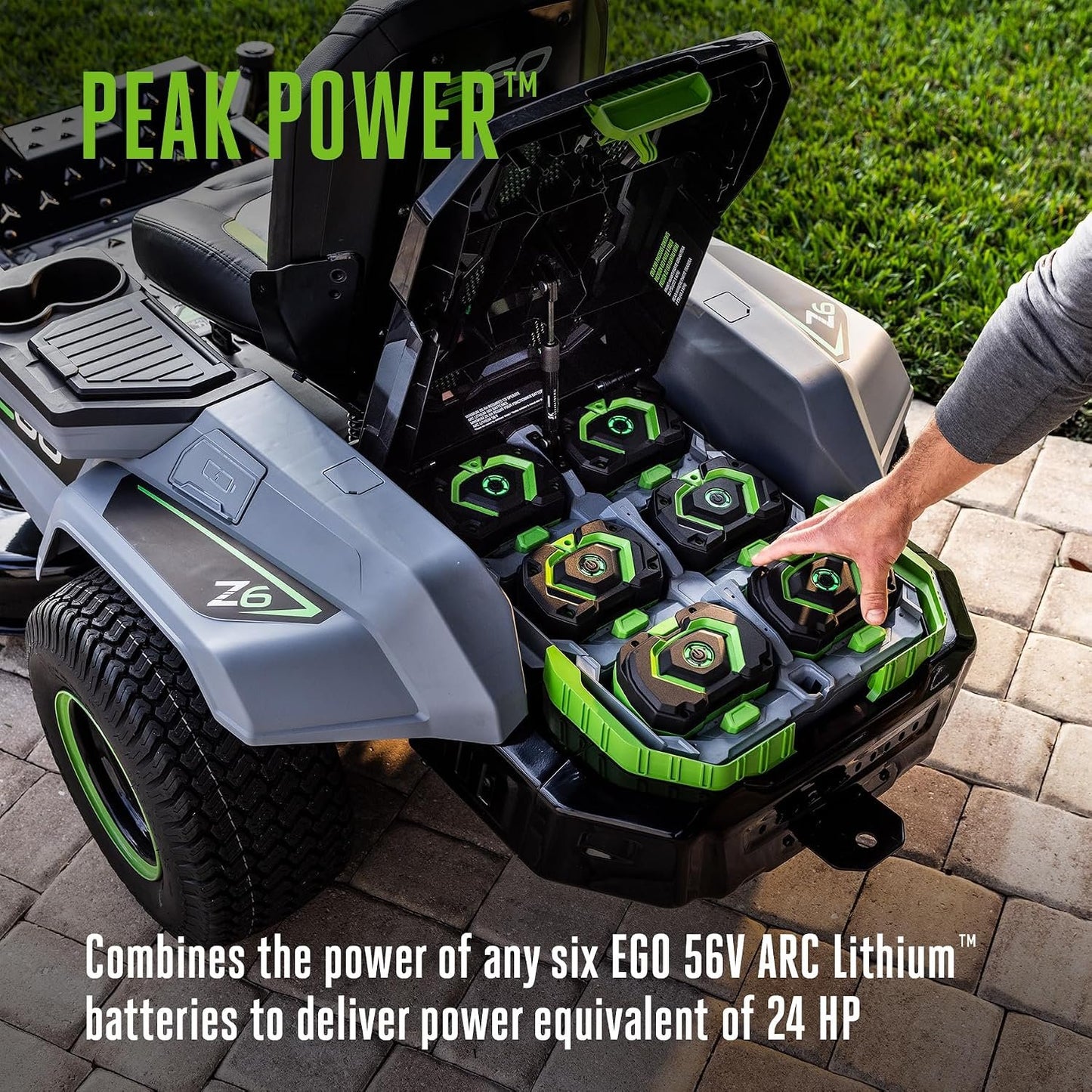 EGO Power+ Z6 Zero Turn Electric Riding Lawn Mower, 42" Deck - ZT4214L