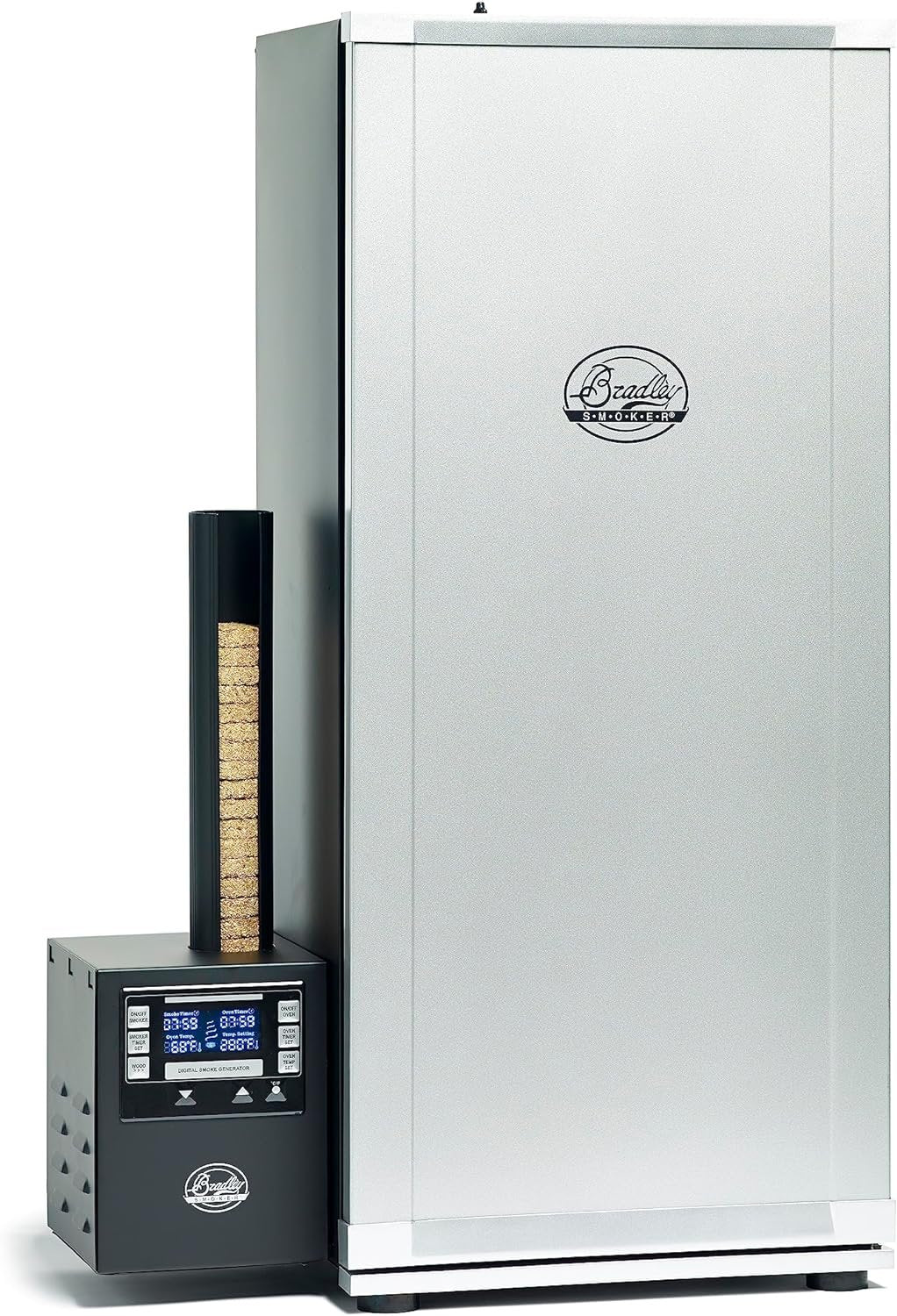 Bradley 6-Rack Electric Outdoor Smoker, Digital Vertical Smoker with Stainless Steel Grill