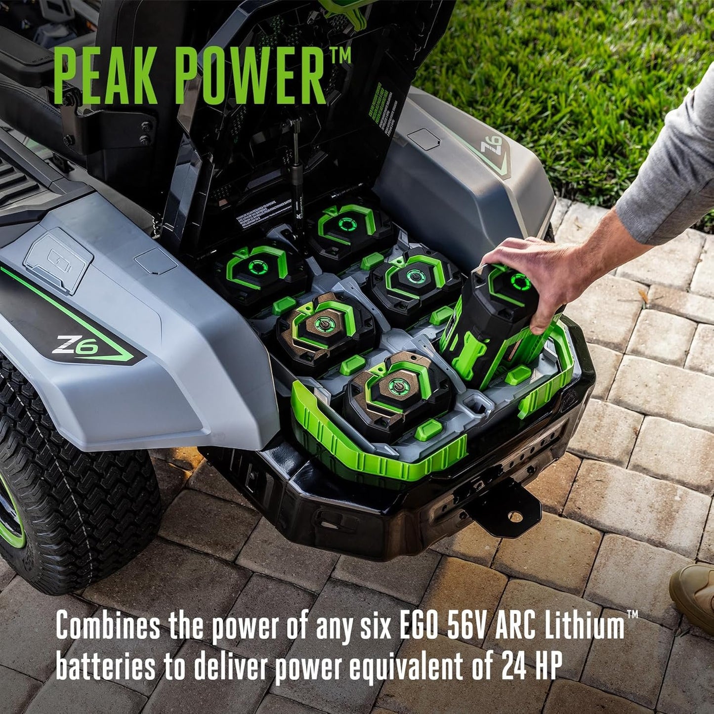 EGO Power+ Z6 e-Steer Zero Turn Electric Riding Lawn Mower, 42" - ZT4215S