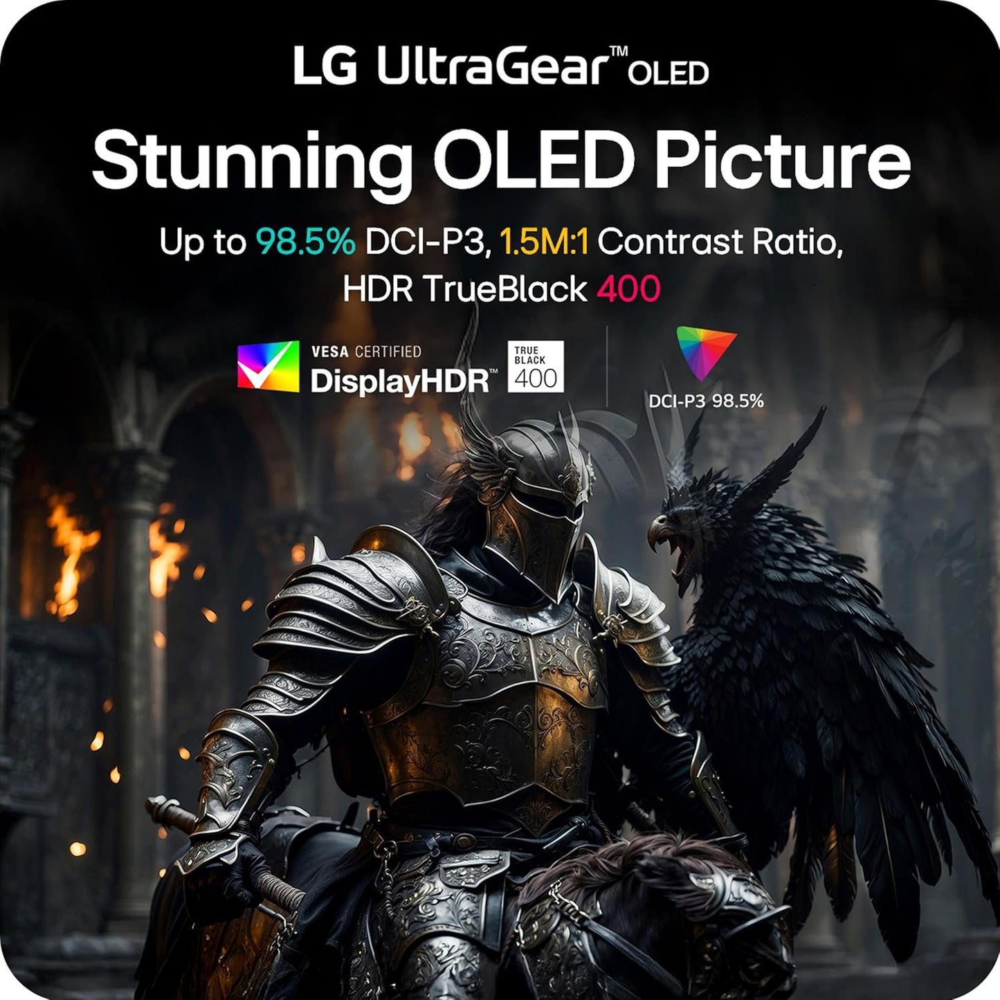 LG 45GX950A-B 45-inch Ultragear 5K2K WUHD (5120 x 2160) OLED Curved Gaming Monitor, Dual-Mode, 165Hz, 0.03ms, NVIDIA G-Sync, AMD FreeSync Premium Pro, HDR True Black 400, USB Type-C 90W, DP2.1