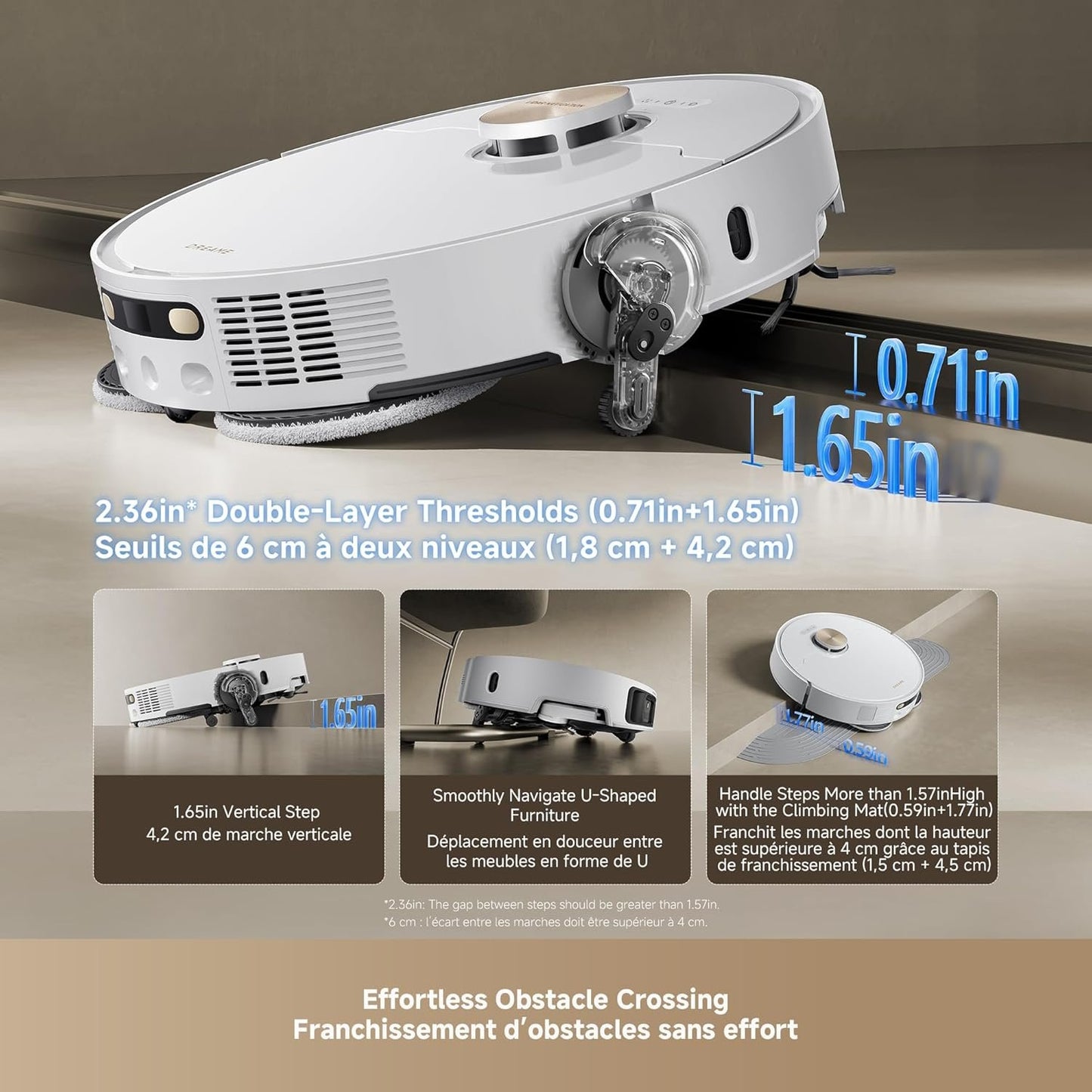 DREAME L50 Ultra Robot Vacuum and Mop Black with Auto-Empty and Mop Self-Cleaning, Precise Obstacle Avoidance, 19,500Pa Suction, HyperStream Detangling DuoBrush