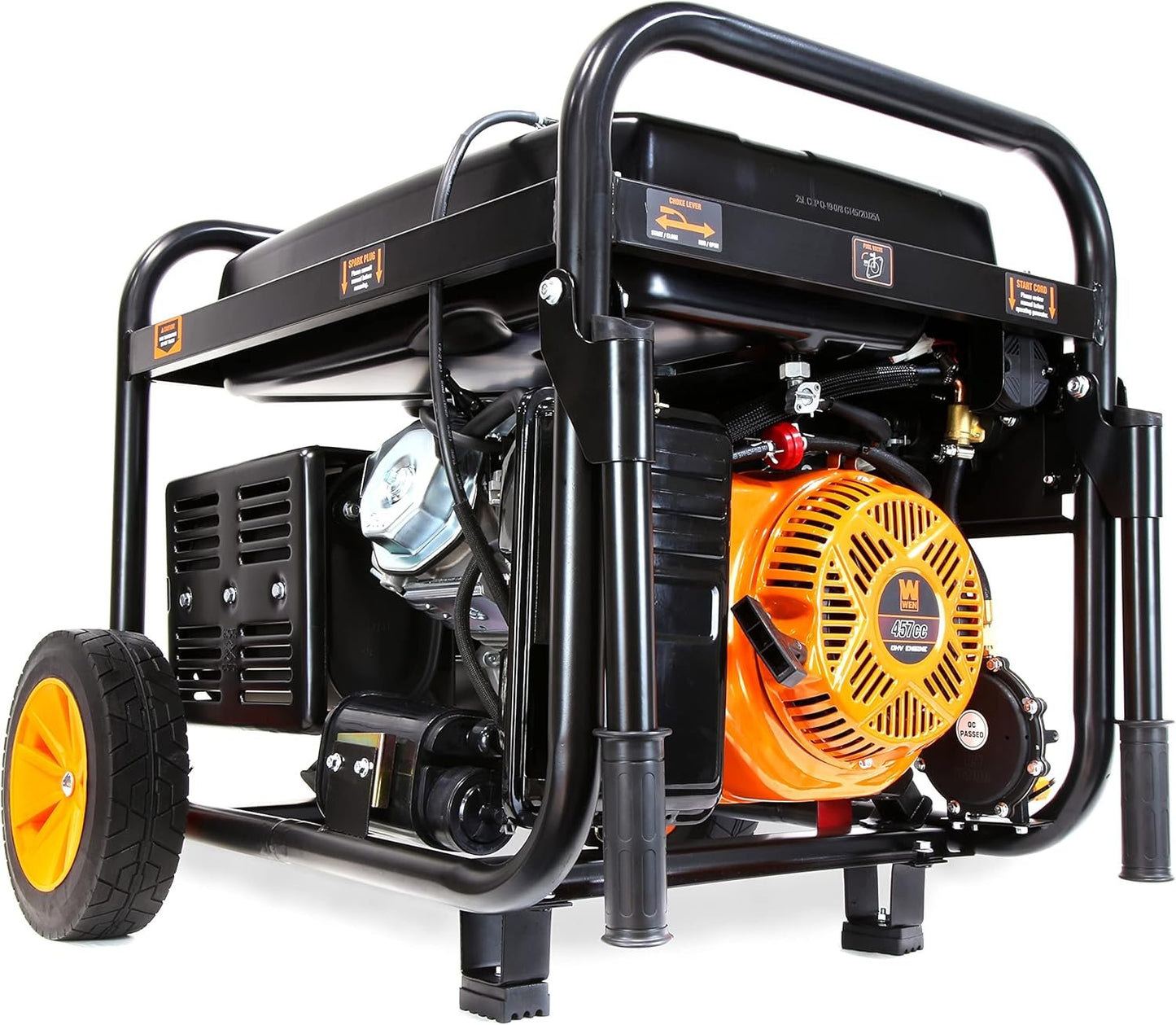 WEN 11000W Dual Fuel Portable Generator 120V/240V Electric Start Wheel Kit DF1100T
