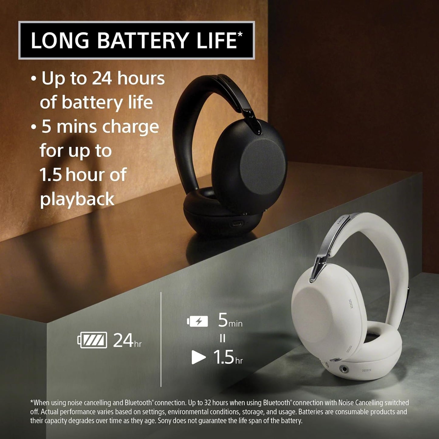 Sony 1000X THE COLLEXION Wireless Noise Cancelling Headphones, Luxury Comfort with Curated Materials, HD NC Processor QN3, 12 Microphones, Spatial Audio, Mastered by Engineers, 24-Hour Battery, Black | Luxury Design with Premium Materials, Bespoke 30mm Dr