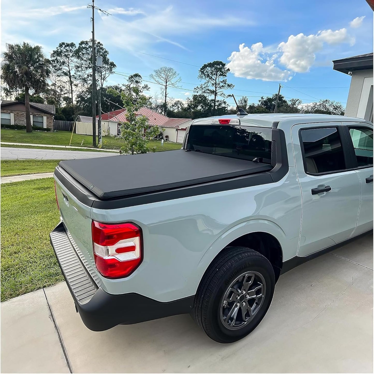 AUTOSAVER88 Soft Tri-Fold Tonneau Cover for 2019–2025 Silverado/Sierra 1500 5.8ft Bed