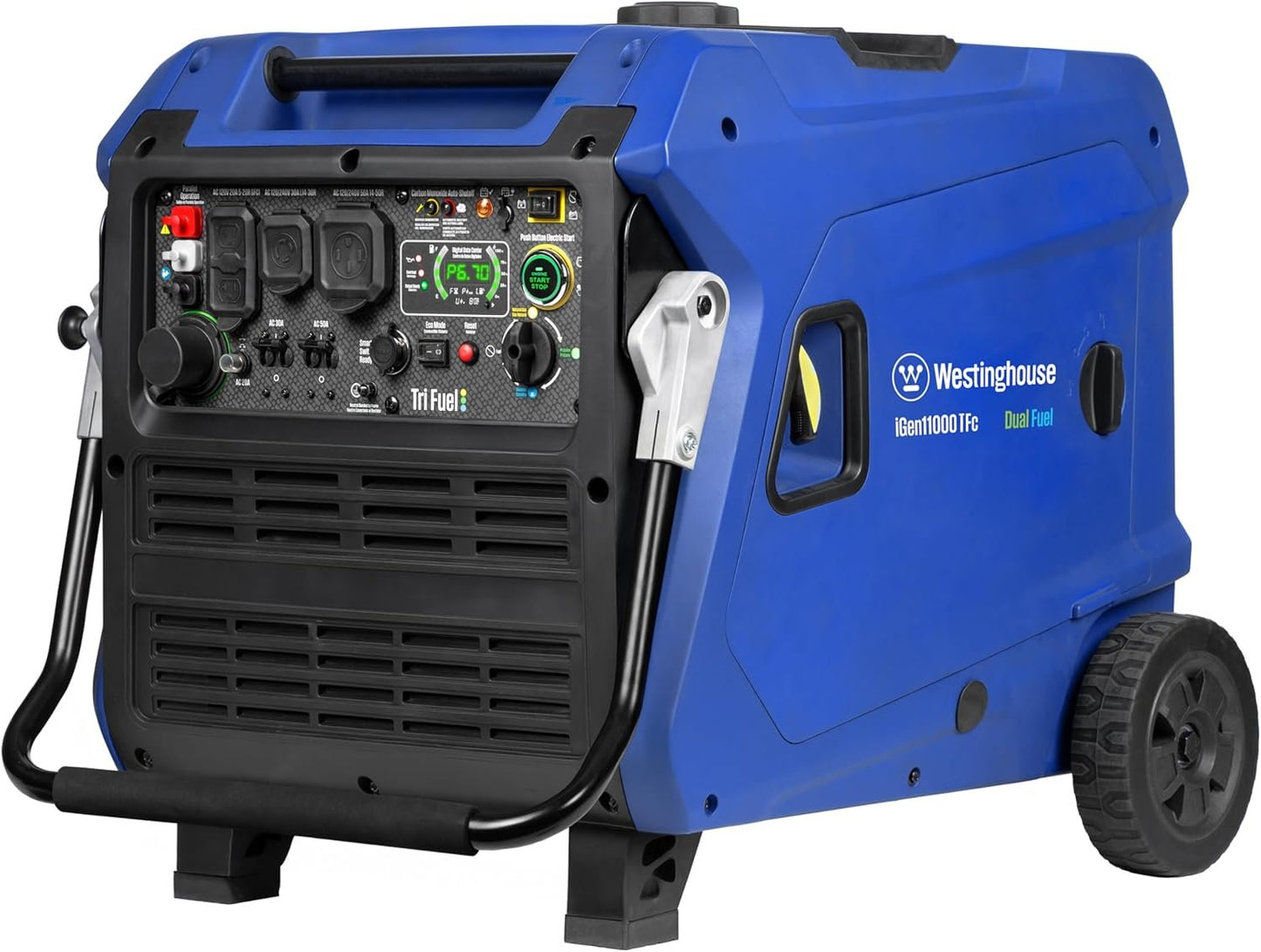 Westinghouse 11000W Dual Fuel Portable Inverter Generator Gas Propane Remote Start CO Sensor