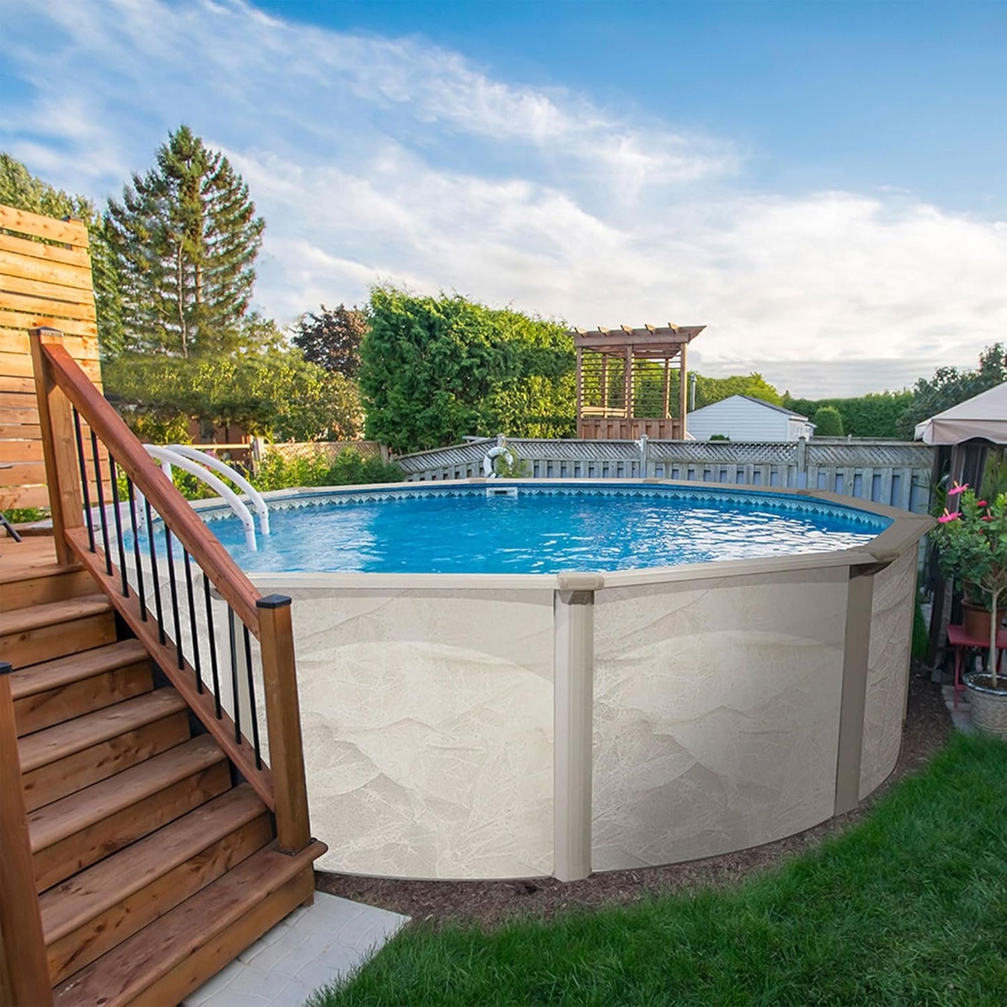 Aquarian 21ft x 52in Round Above Ground Pool – Phoenix Series