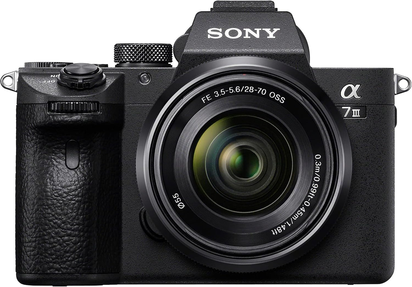 Sony Alpha A7 III 24.2MP Full Frame Mirrorless Camera with 28 70mm (Black) | Fe 28-70mm F3.5-5.6 Oss Kit, 693-Point Af, 5-Axis Ibis, 4k30, 3.0 Tilting LCD
