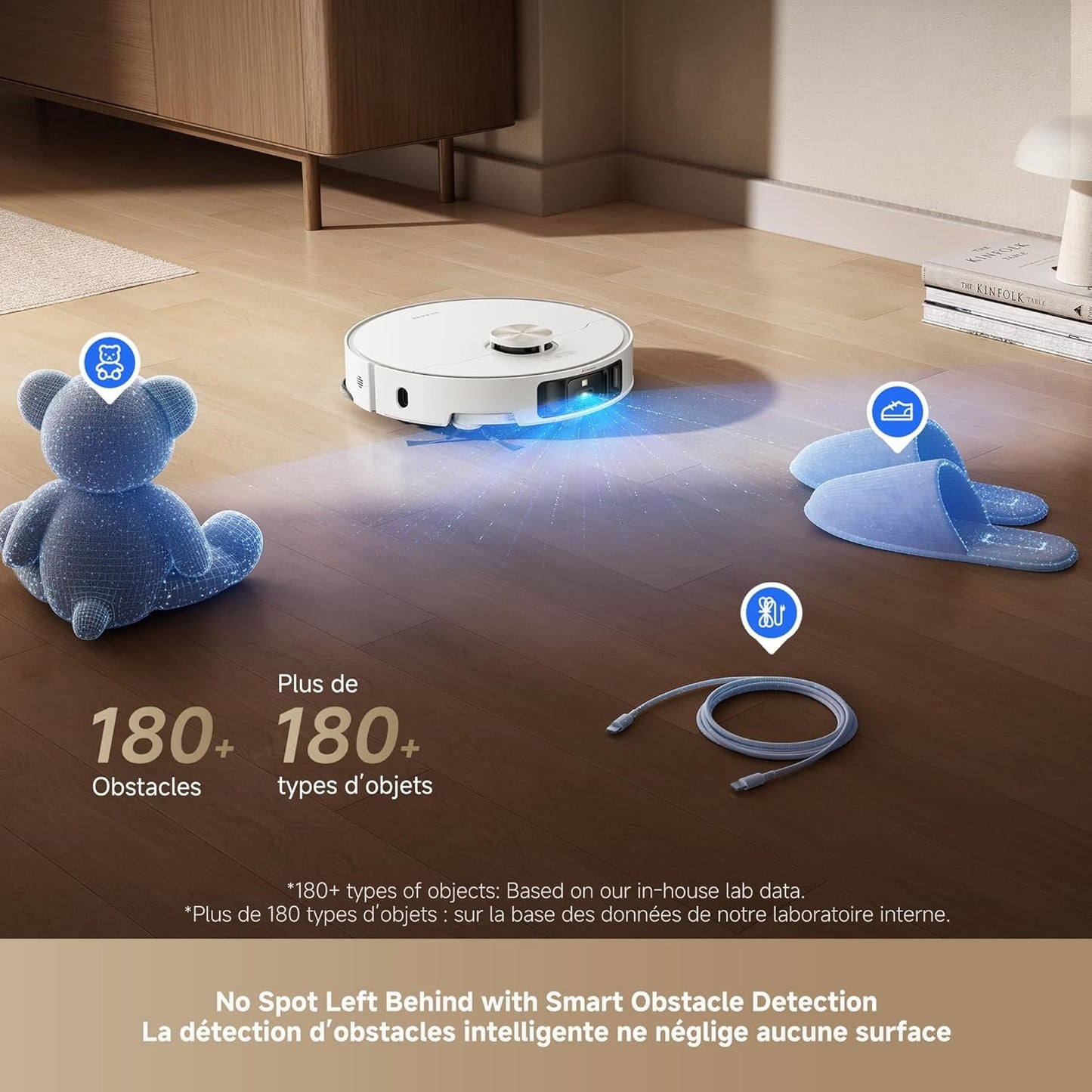 DREAME L50 Ultra Robot Vacuum and Mop Black with Auto-Empty and Mop Self-Cleaning, Precise Obstacle Avoidance, 19,500Pa Suction, HyperStream Detangling DuoBrush