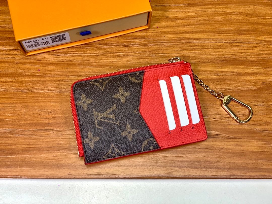 Louis Vuitton Recto Verso Monogram Wallet 13cm Red